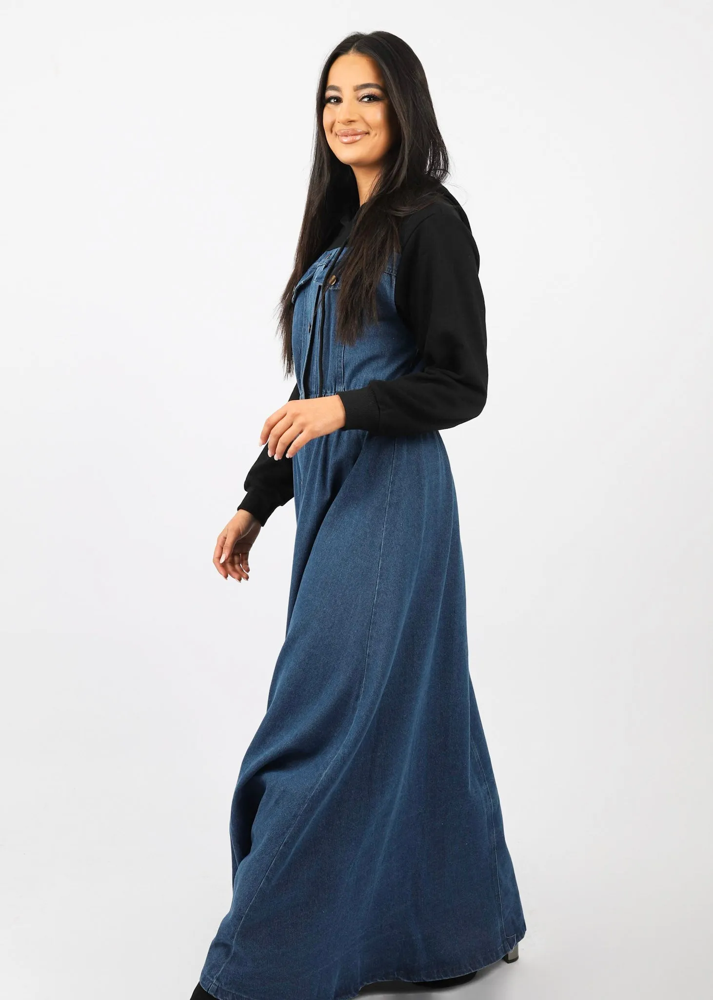 Neena Track Denim Dress