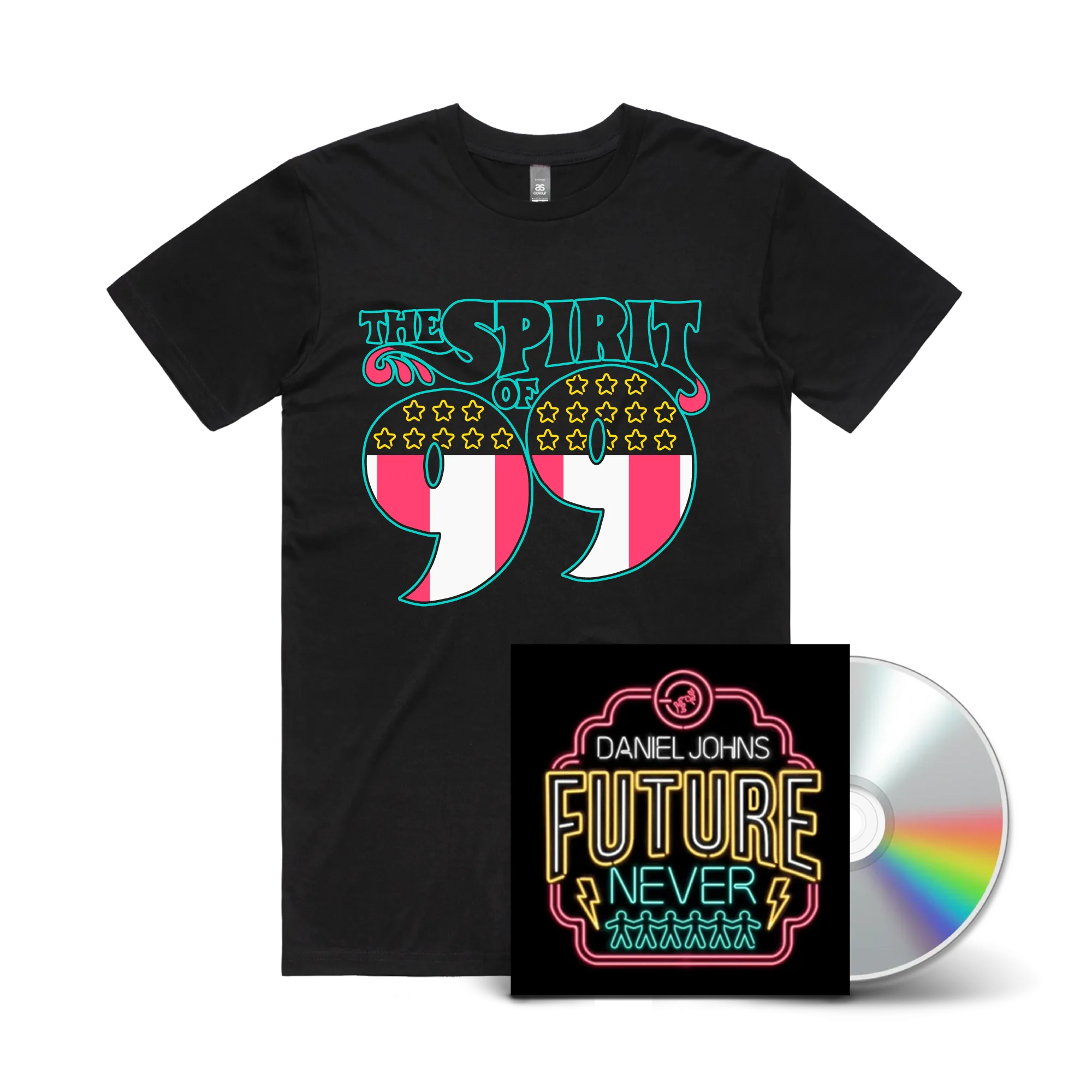 Neon Future The Spirit of 99 Tee and CD Bundle