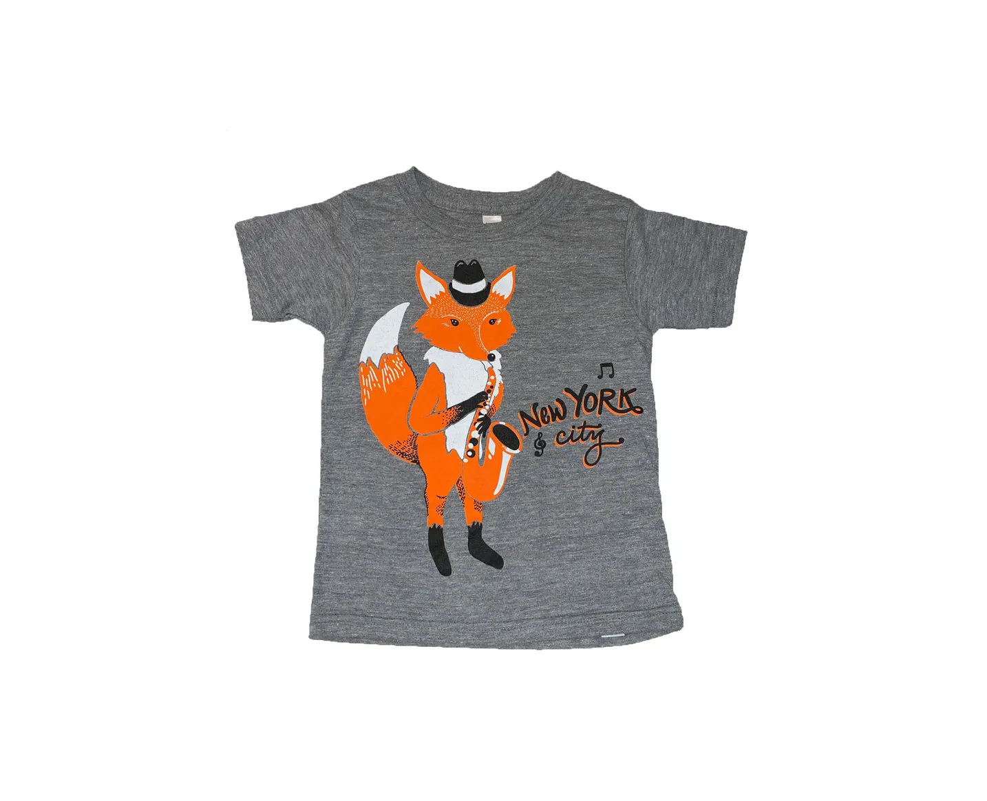 New York City Fox Playing Saxophone T-shirt