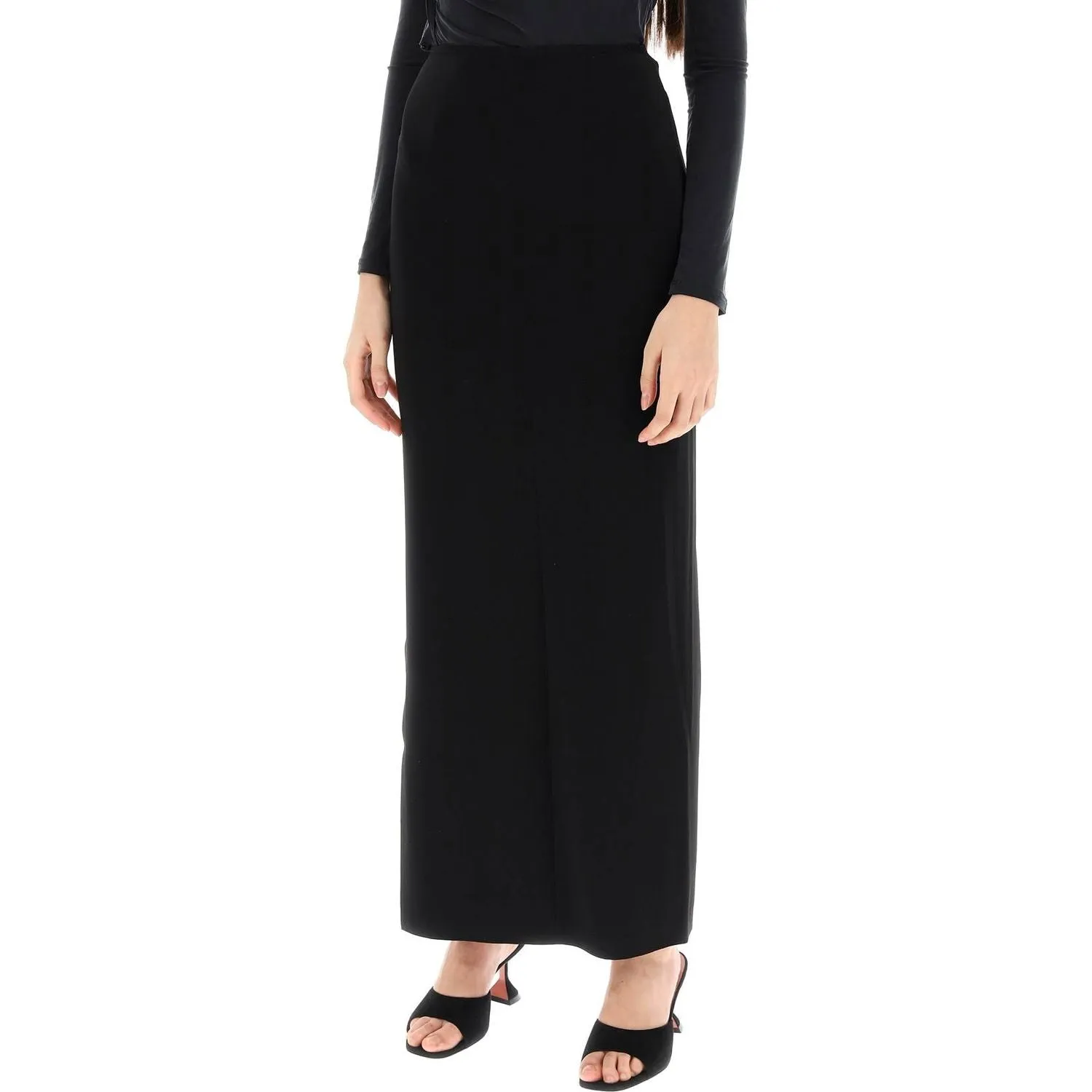 Norma Kamali long skirt in poly lycra