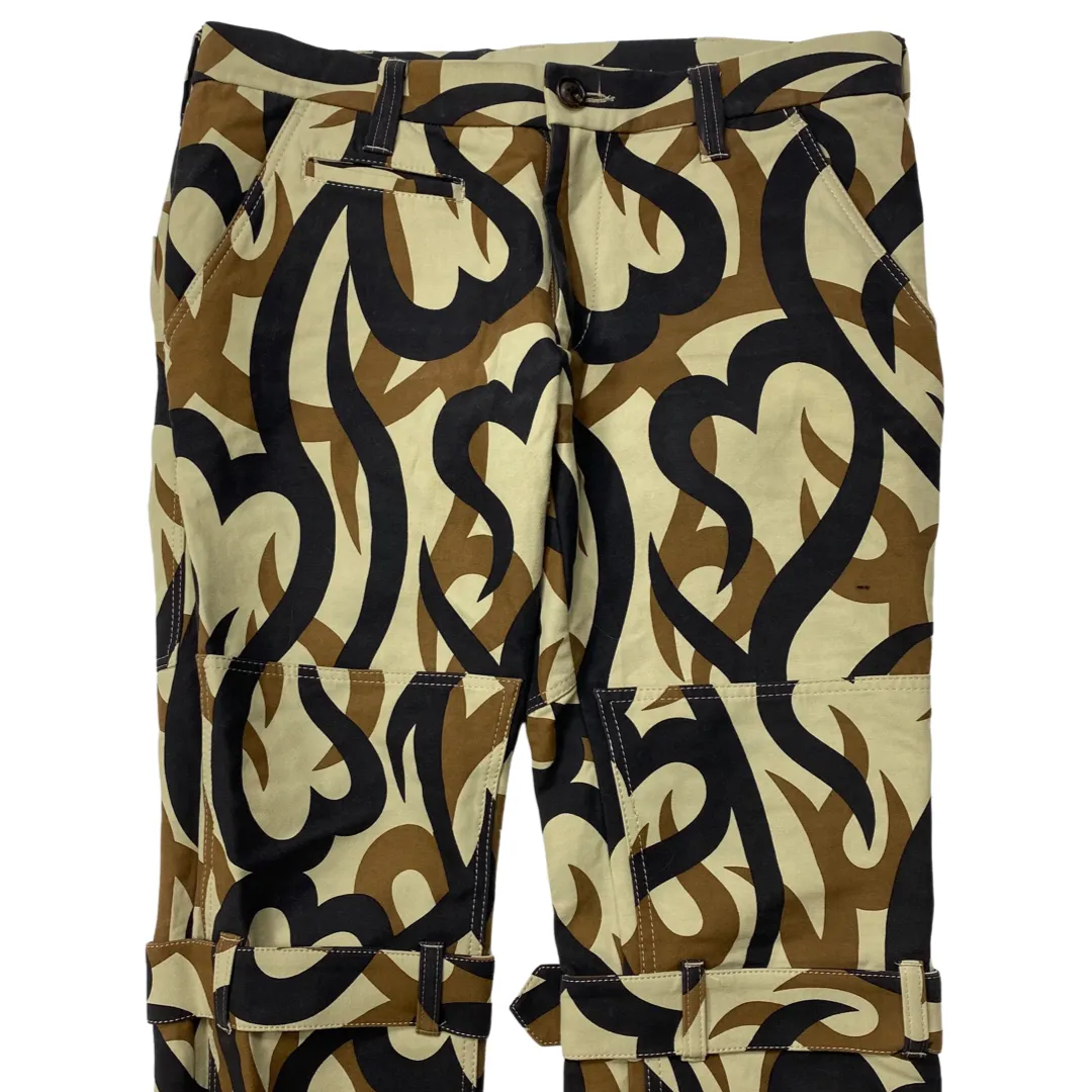 Number (N)ine Tribal Heart Camo Bondage Pants AW04-05 Size 3/30