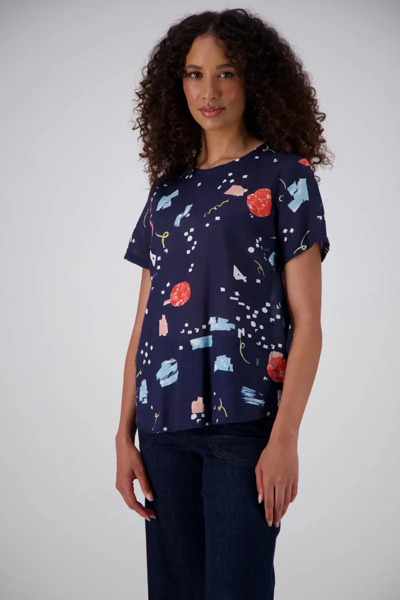 Olga de Polga Galaxy Seersucker Top