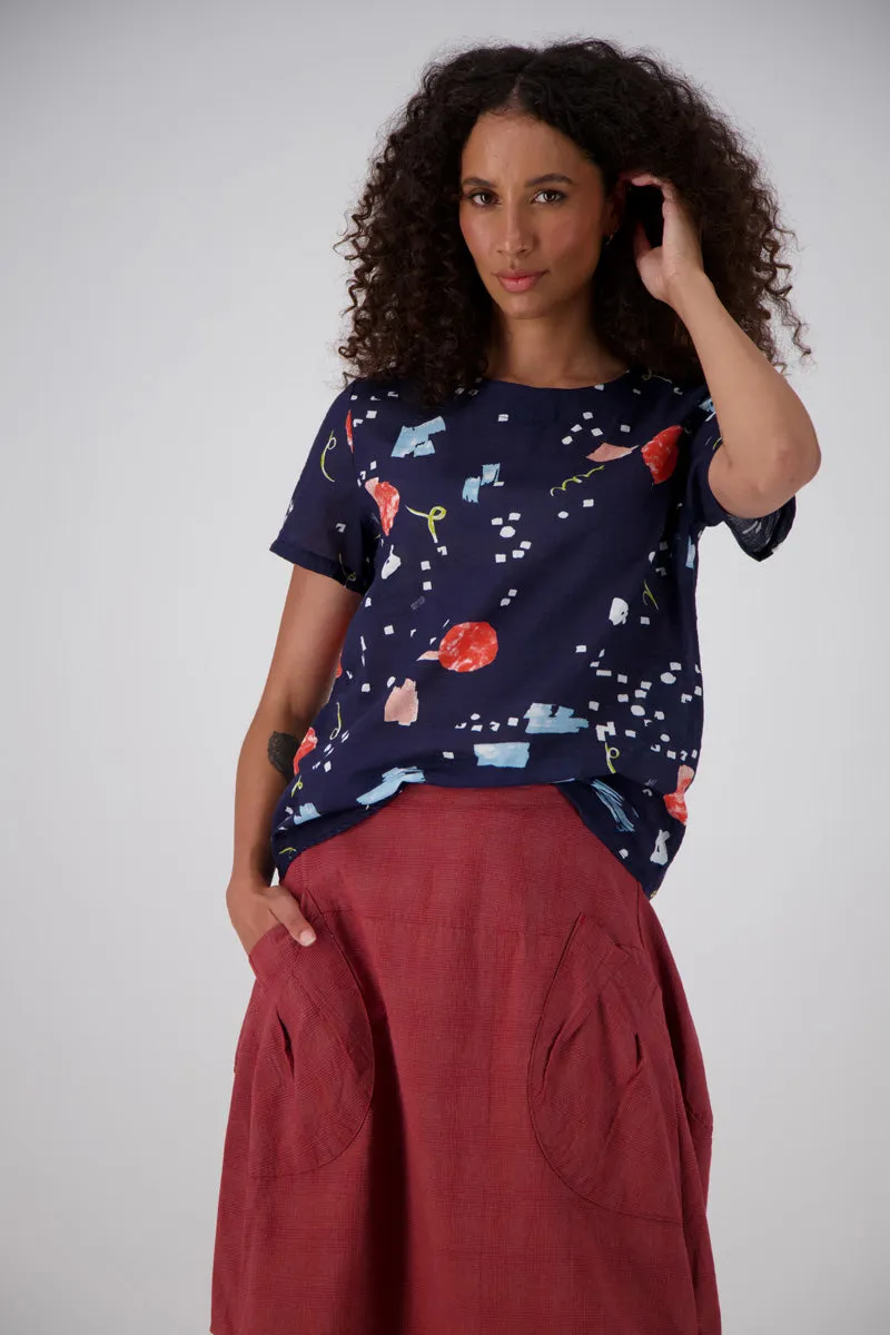 Olga de Polga Galaxy Seersucker Top