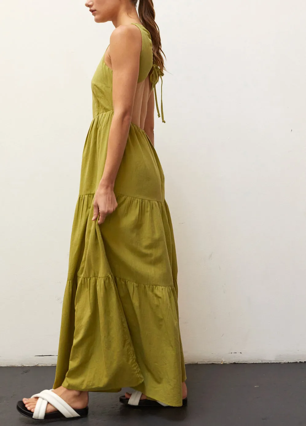 Open Back Fern Maxi Dress