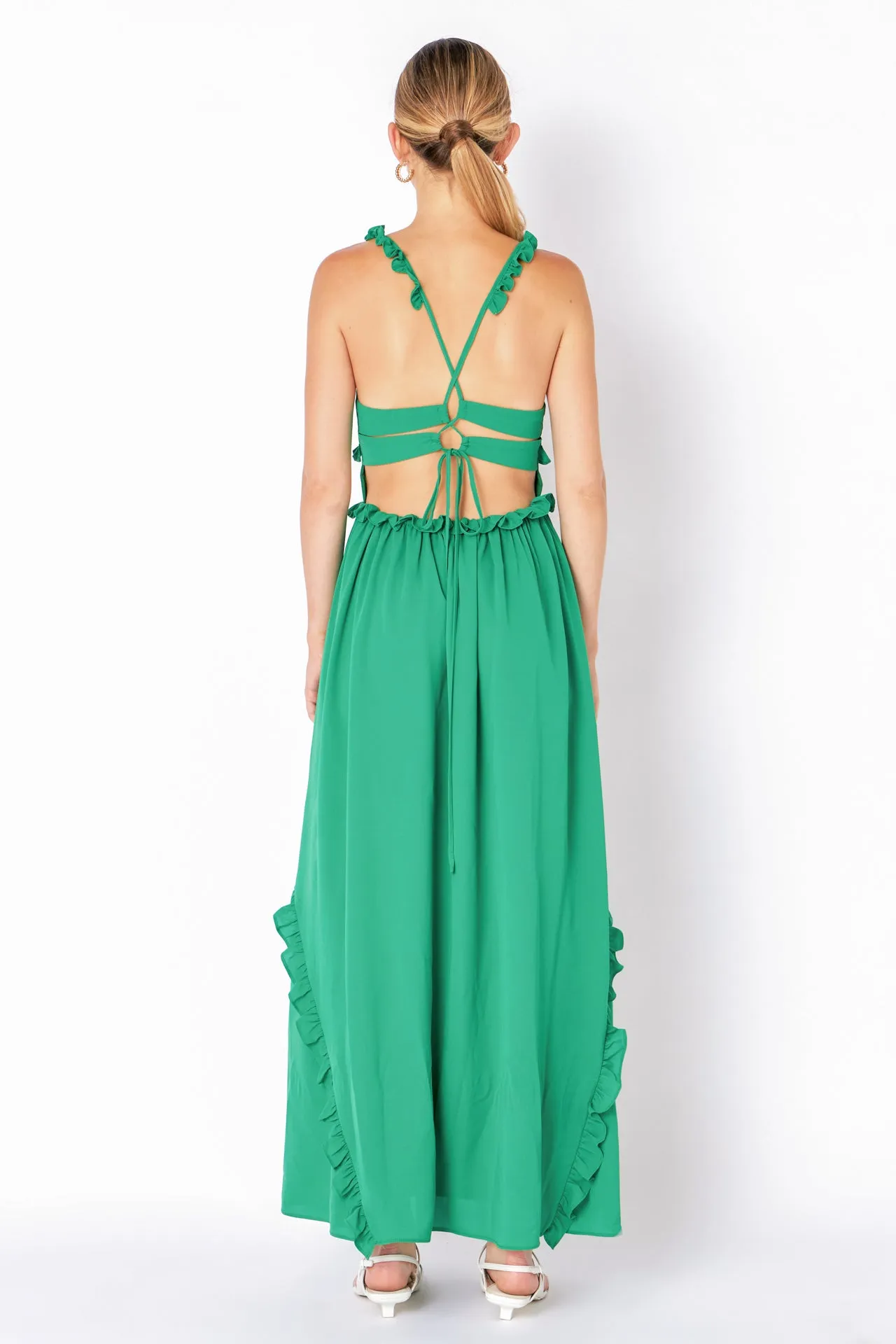 Open Back Maxi Dress