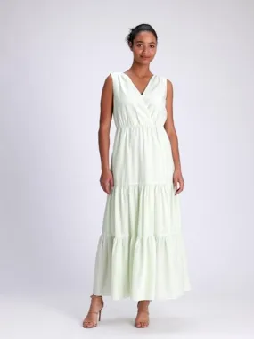 Organic Cotton-TENCEL Maxi Dress in Honeydew Green