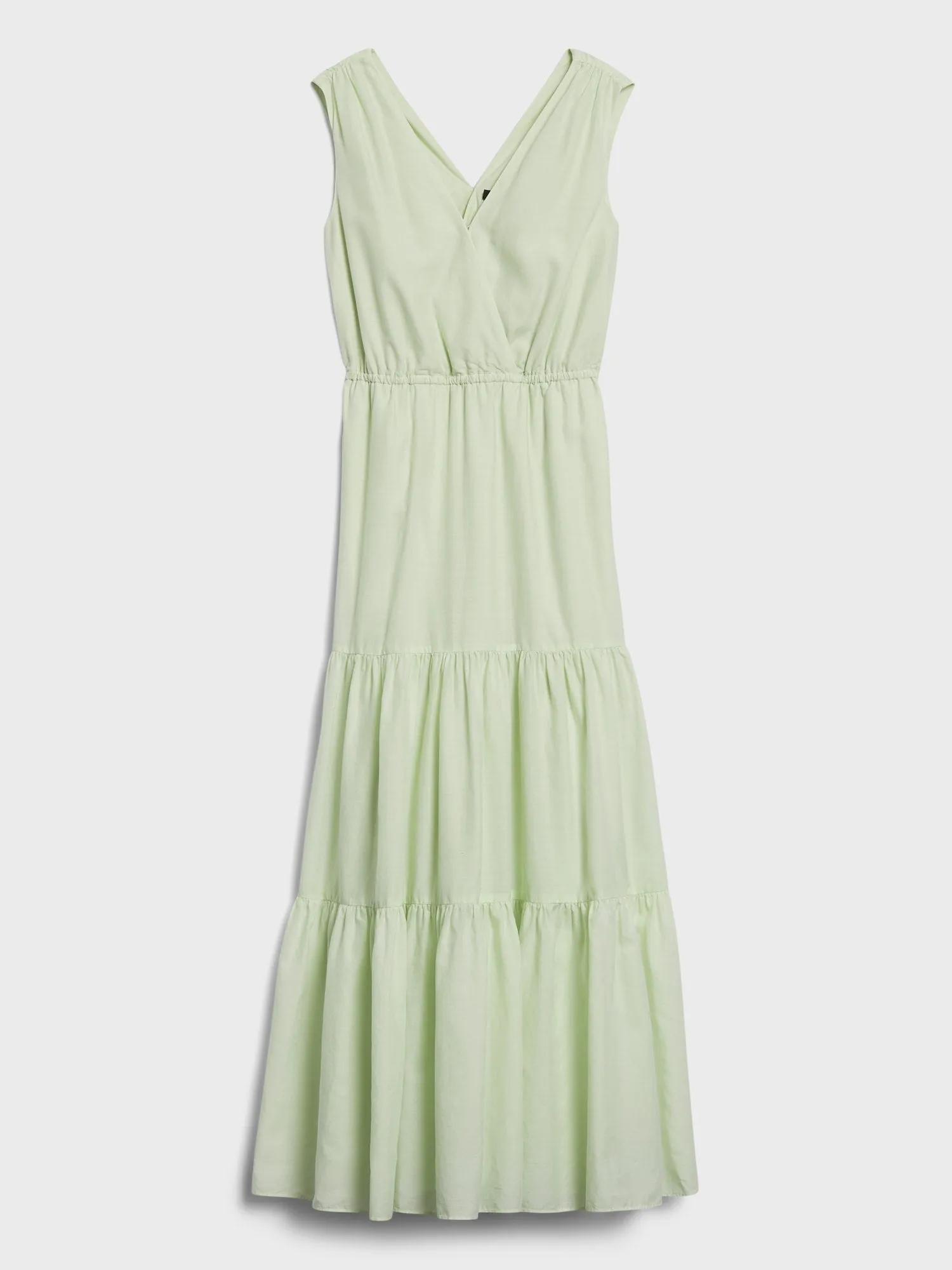 Organic Cotton-TENCEL Maxi Dress in Honeydew Green