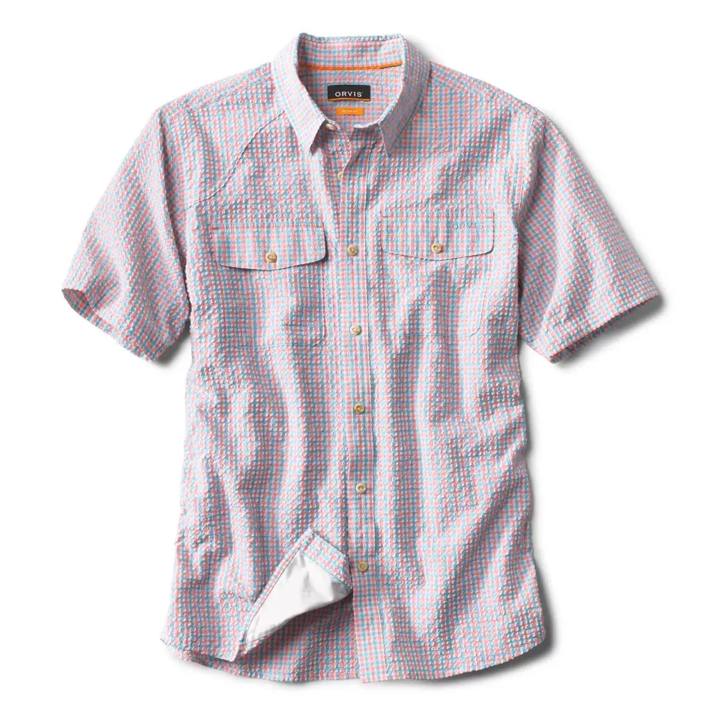 Orvis Clearwater Seersucker Short Sleeved Work Shirt