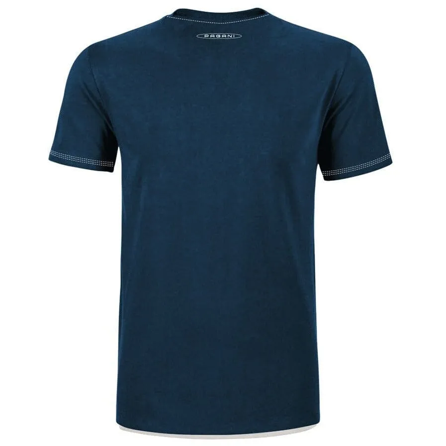 Pagani Huayra Roadster Men's Pocket T-Shirt - Blue