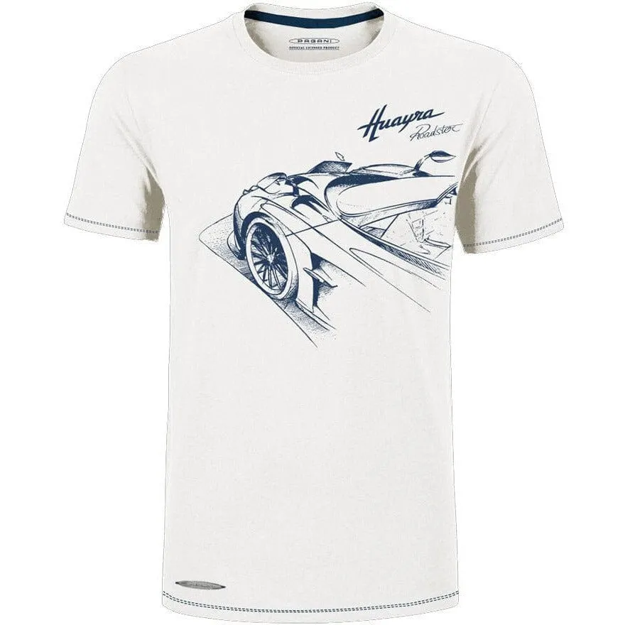 Pagani Huayra Roadster Men's T-Shirt  -White