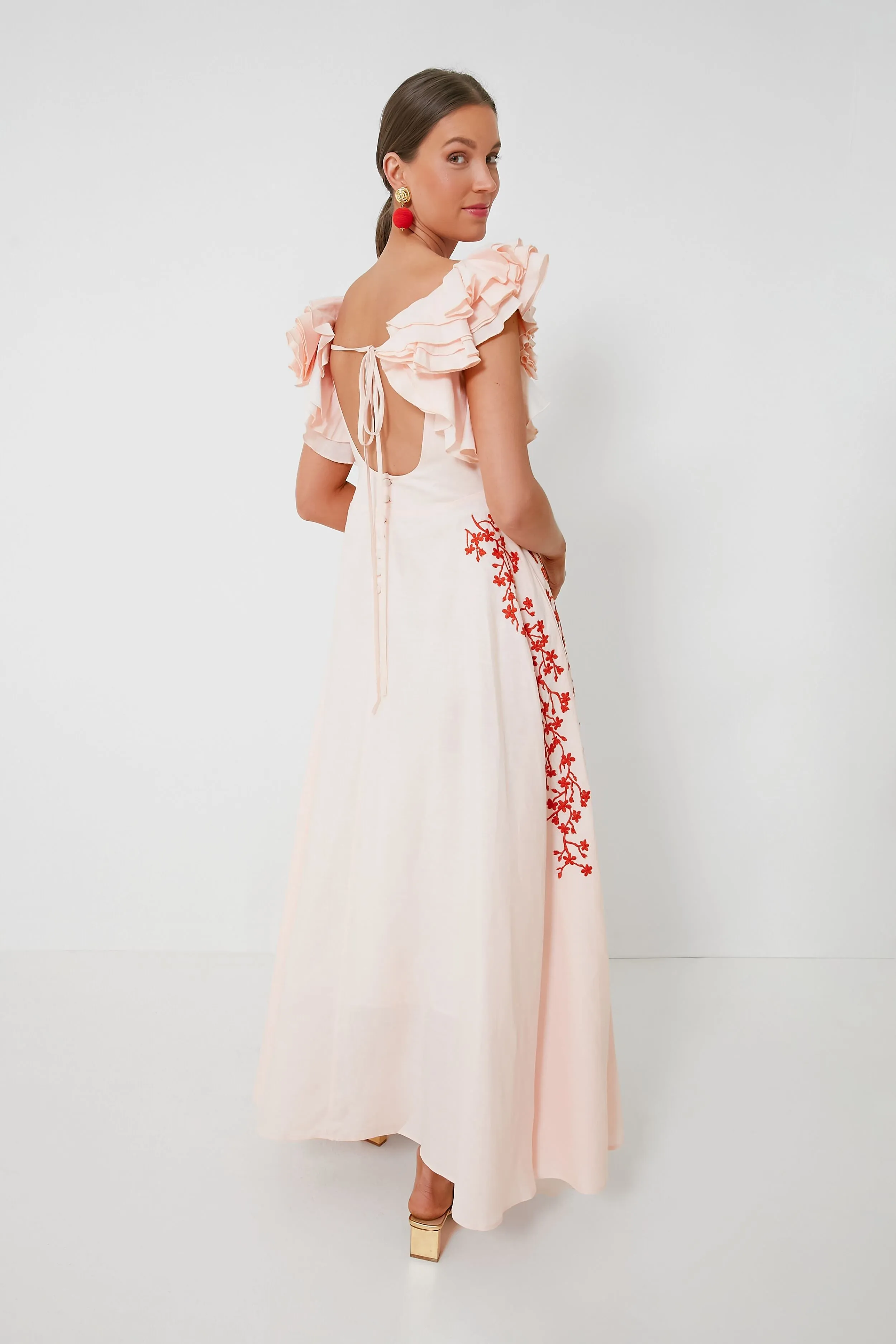 Peach Essen Maxi Dress