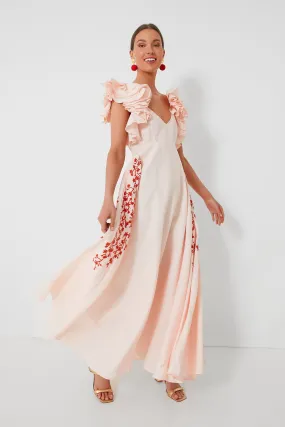 Peach Essen Maxi Dress