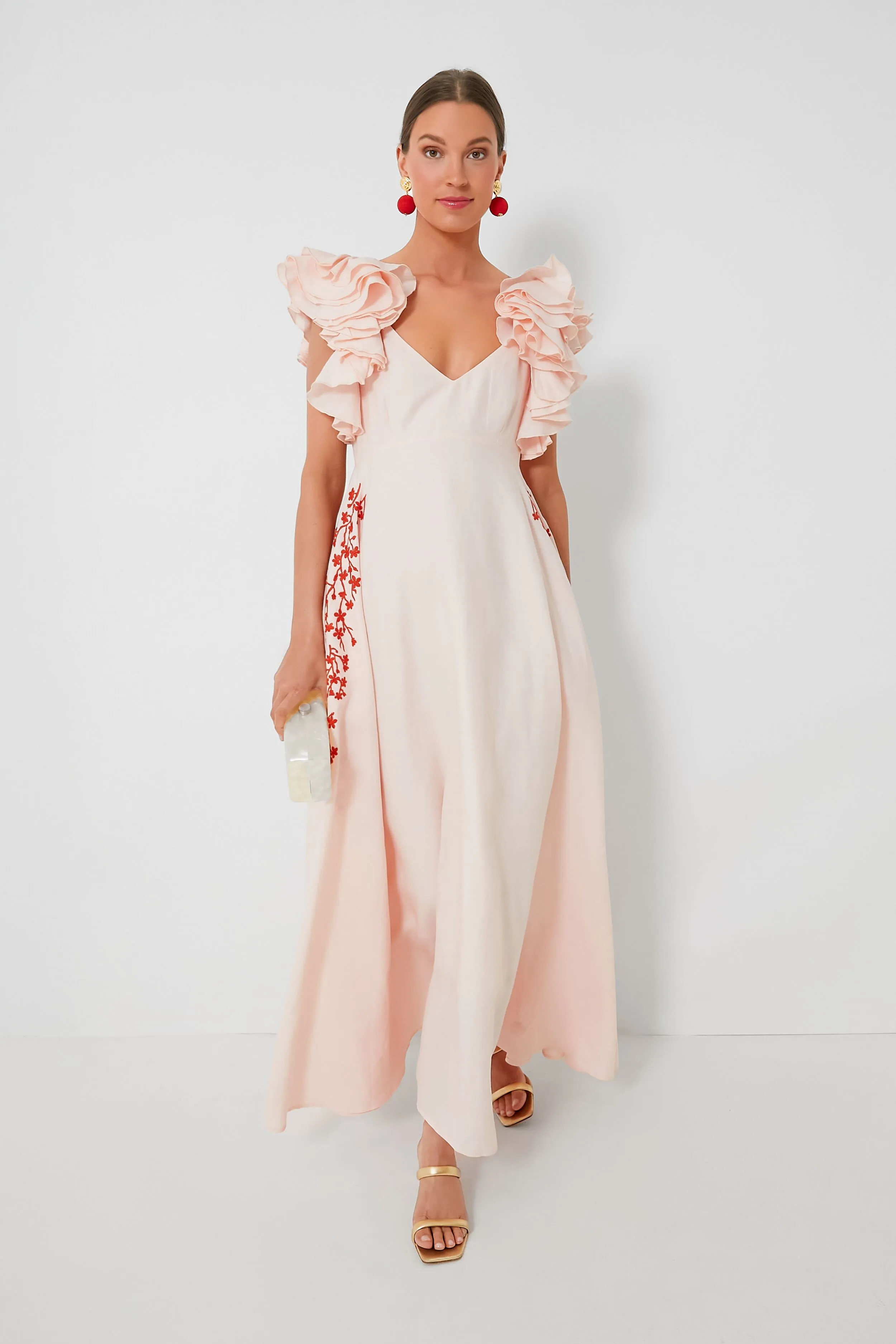 Peach Essen Maxi Dress