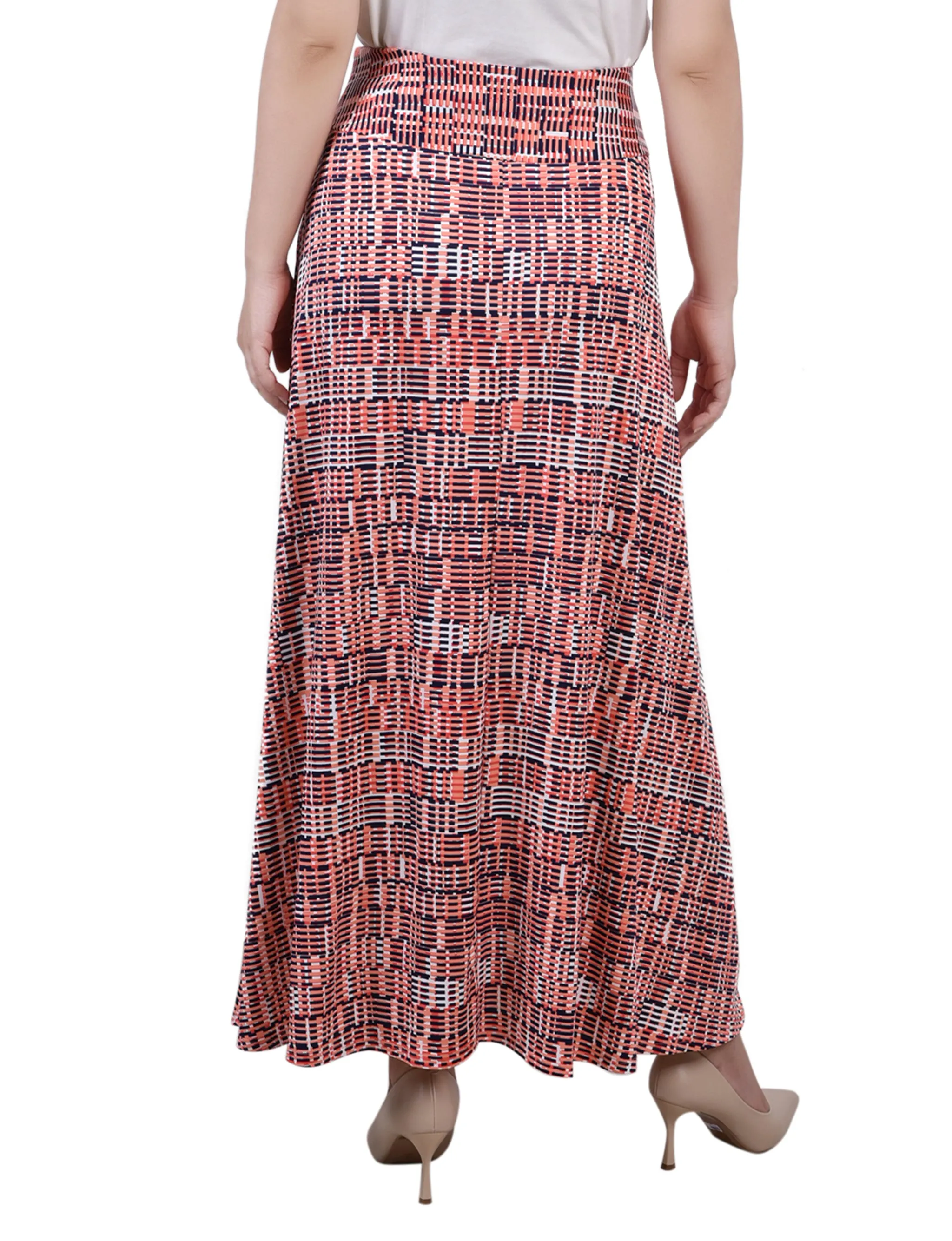 Petite Maxi Skirt With Sash Waist Tie