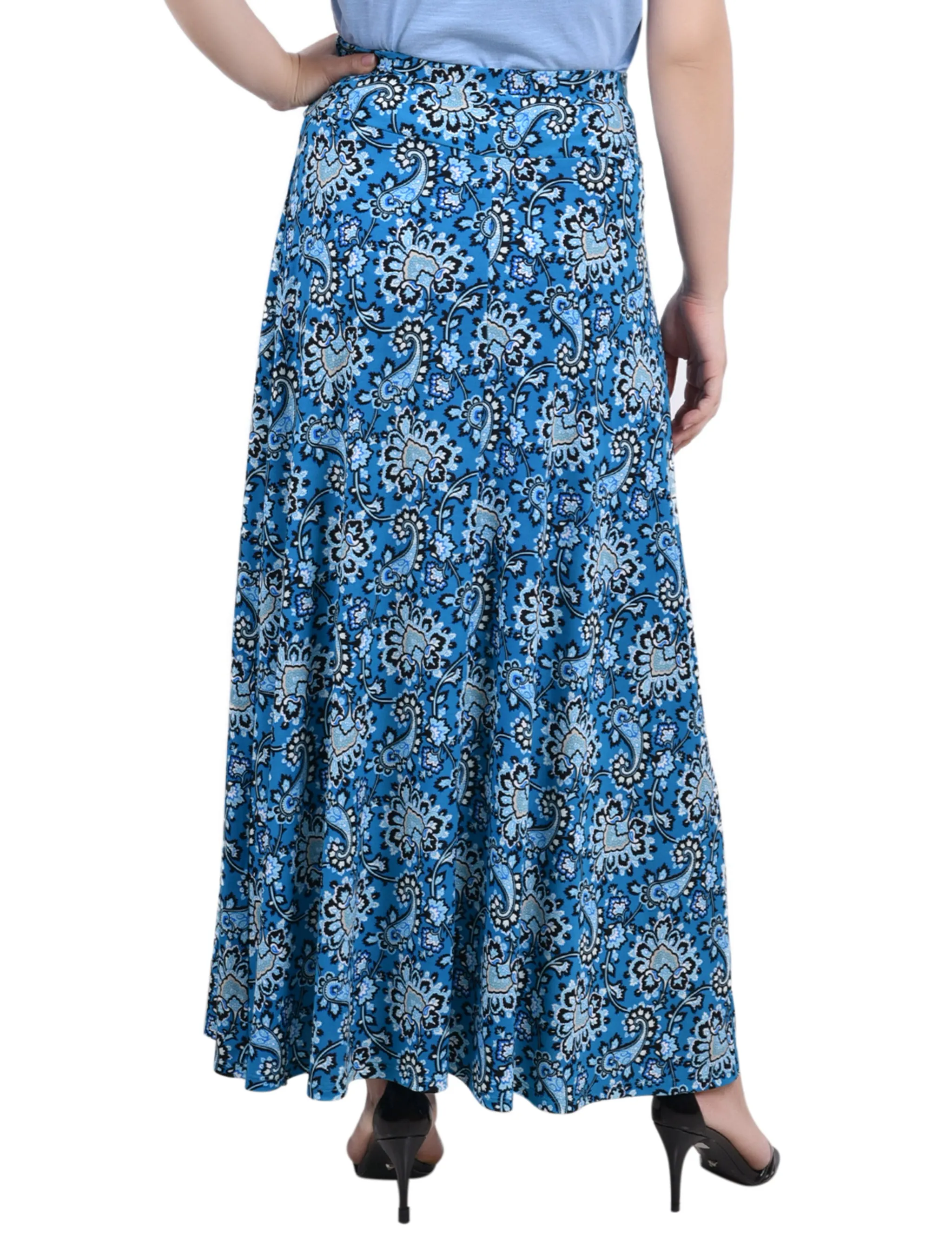 Petite Maxi Skirt With Sash Waist Tie