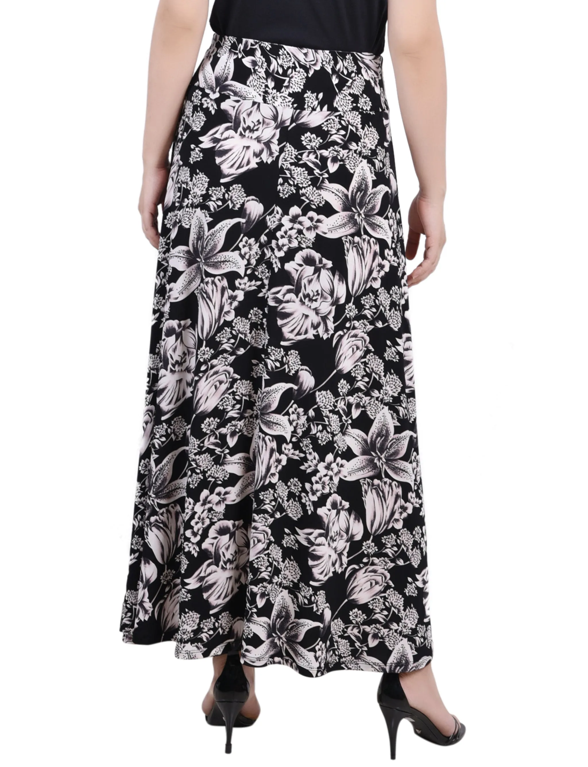 Petite Maxi Skirt With Sash Waist Tie