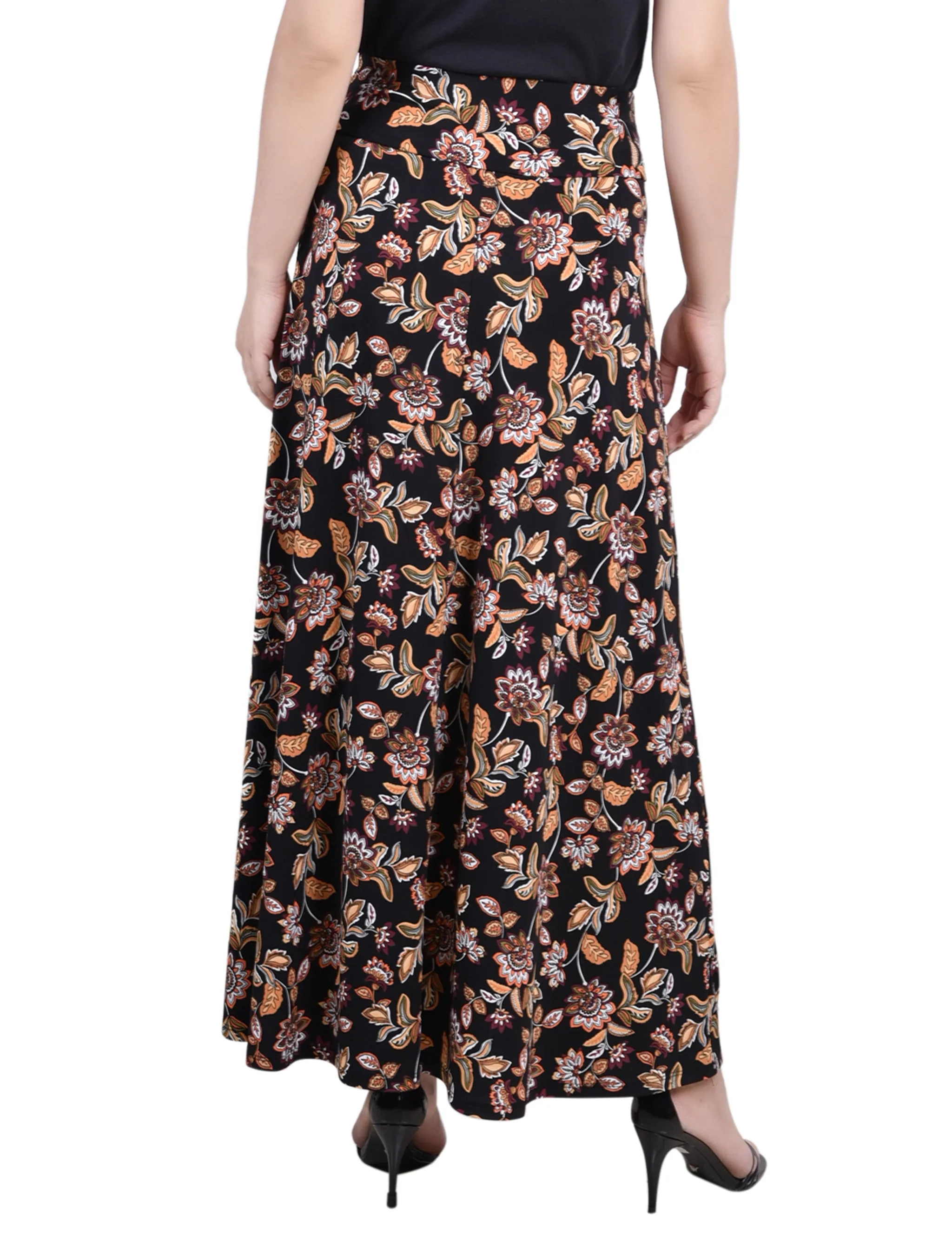 Petite Maxi Skirt With Sash Waist Tie