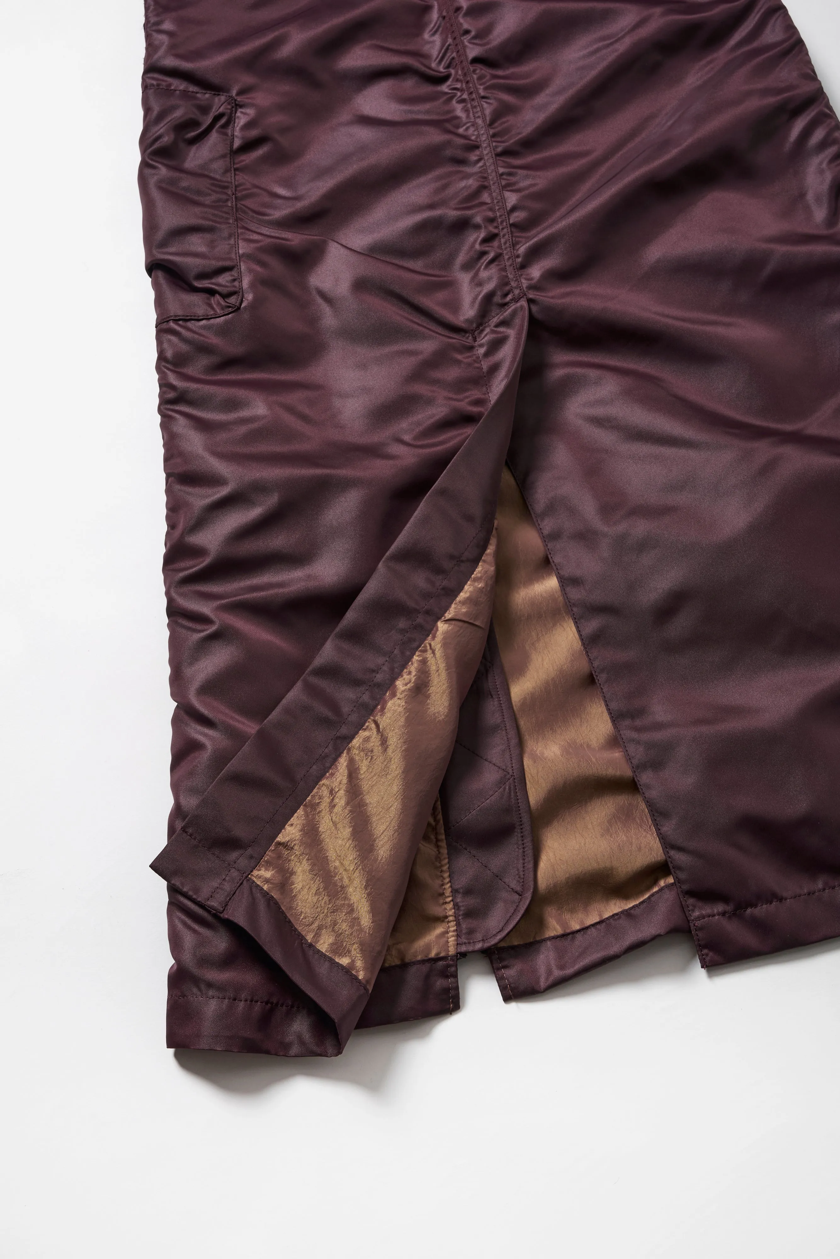 PILOT GURKHA LONG SKIRT .12【BOURDEAUX】