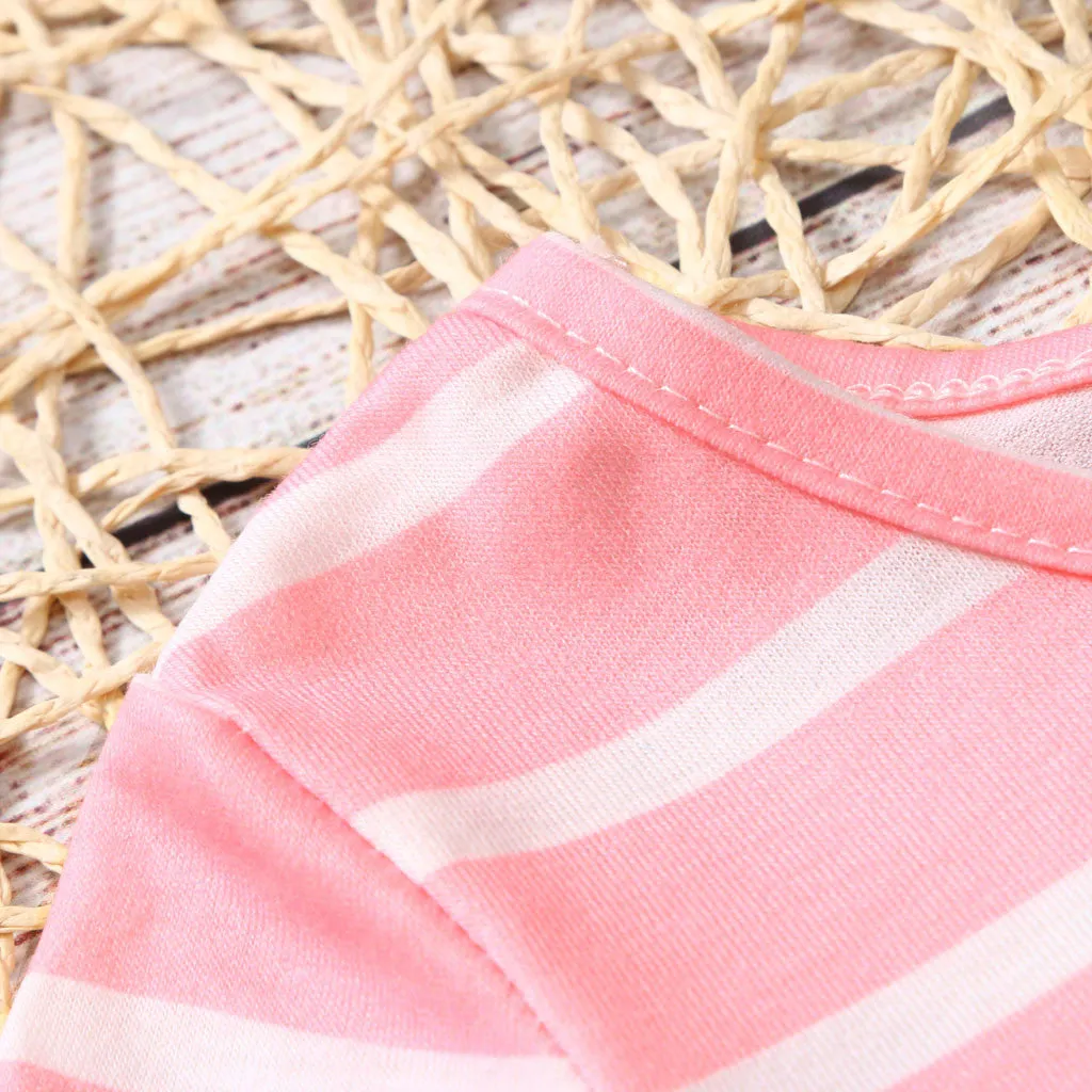 Pink Stripe Maxi Dress