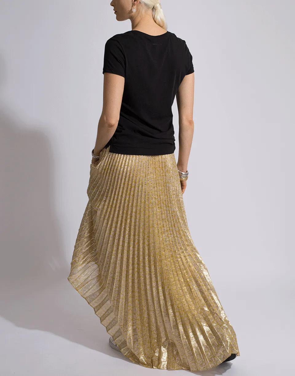 Pleated Maxi Skirt