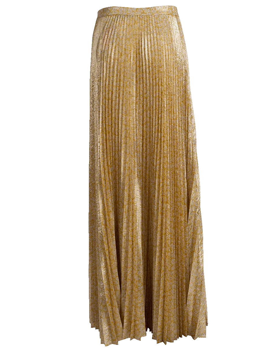 Pleated Maxi Skirt