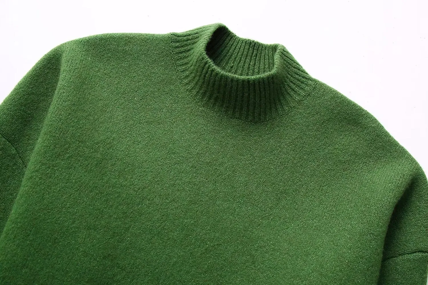 Pre Order:  Green Knitted Loose Ribbed Set