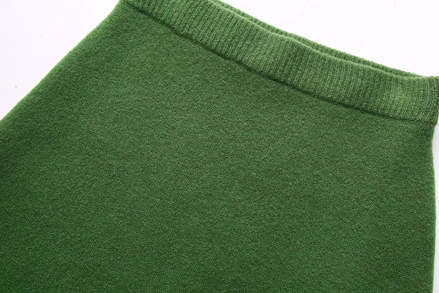 Pre Order:  Green Knitted Loose Ribbed Set