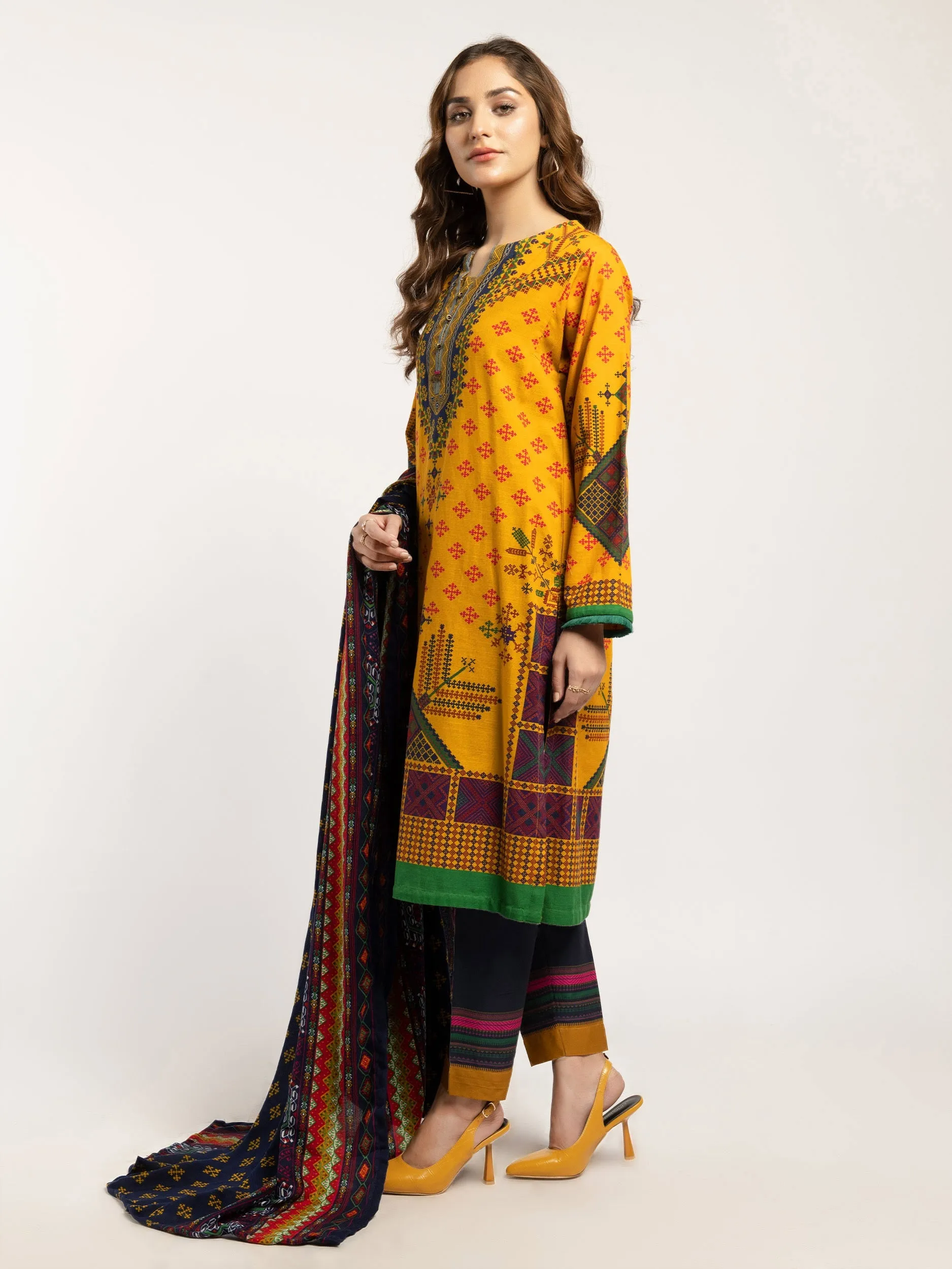 Printed Khaddar 2Piece Suit