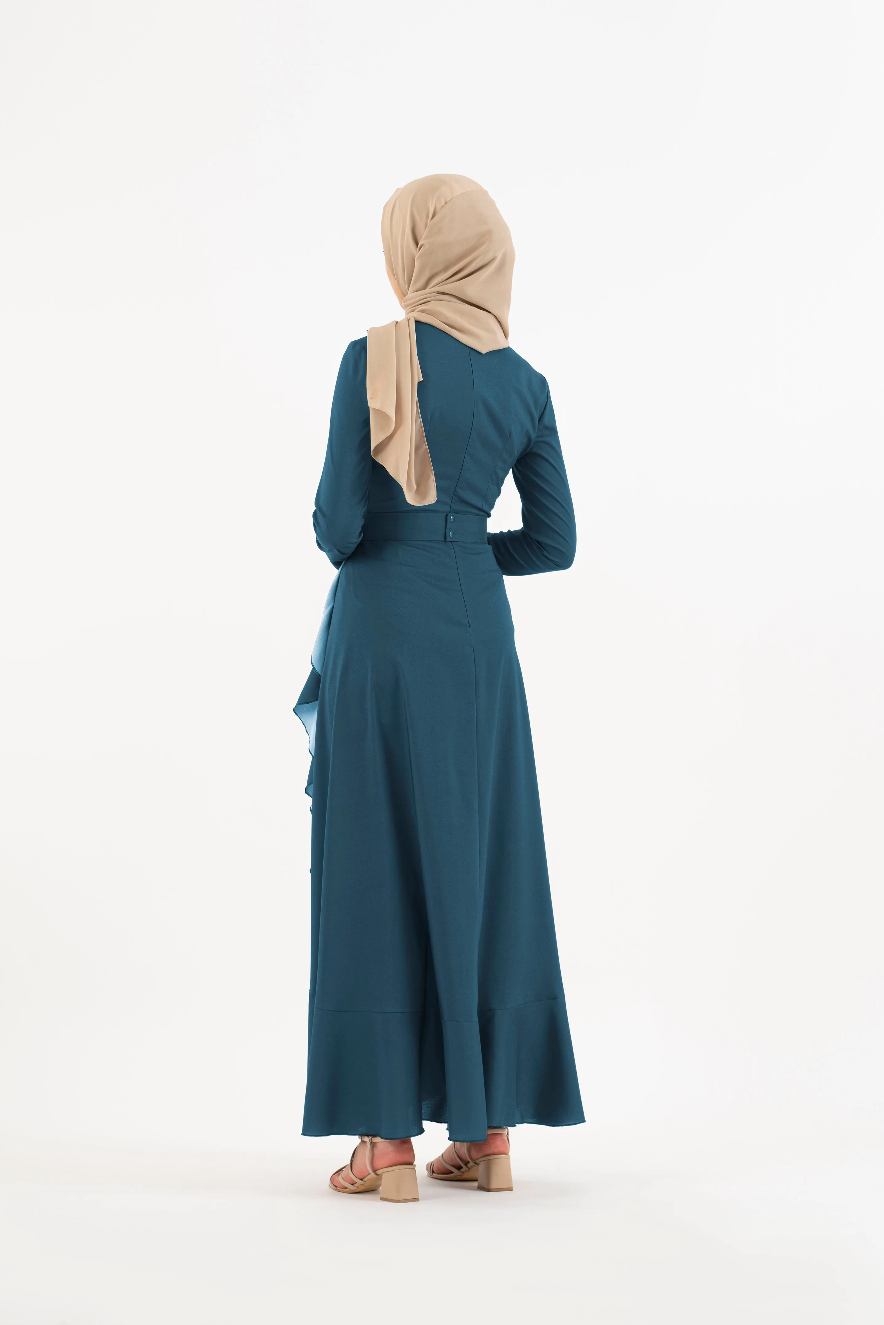 Prussian blue long dress