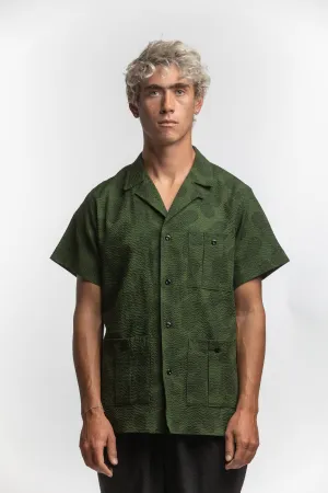 PTC - SCARAMANGER SS SHIRT (PINEAPPLE SEERSUCKER) - OLIVE