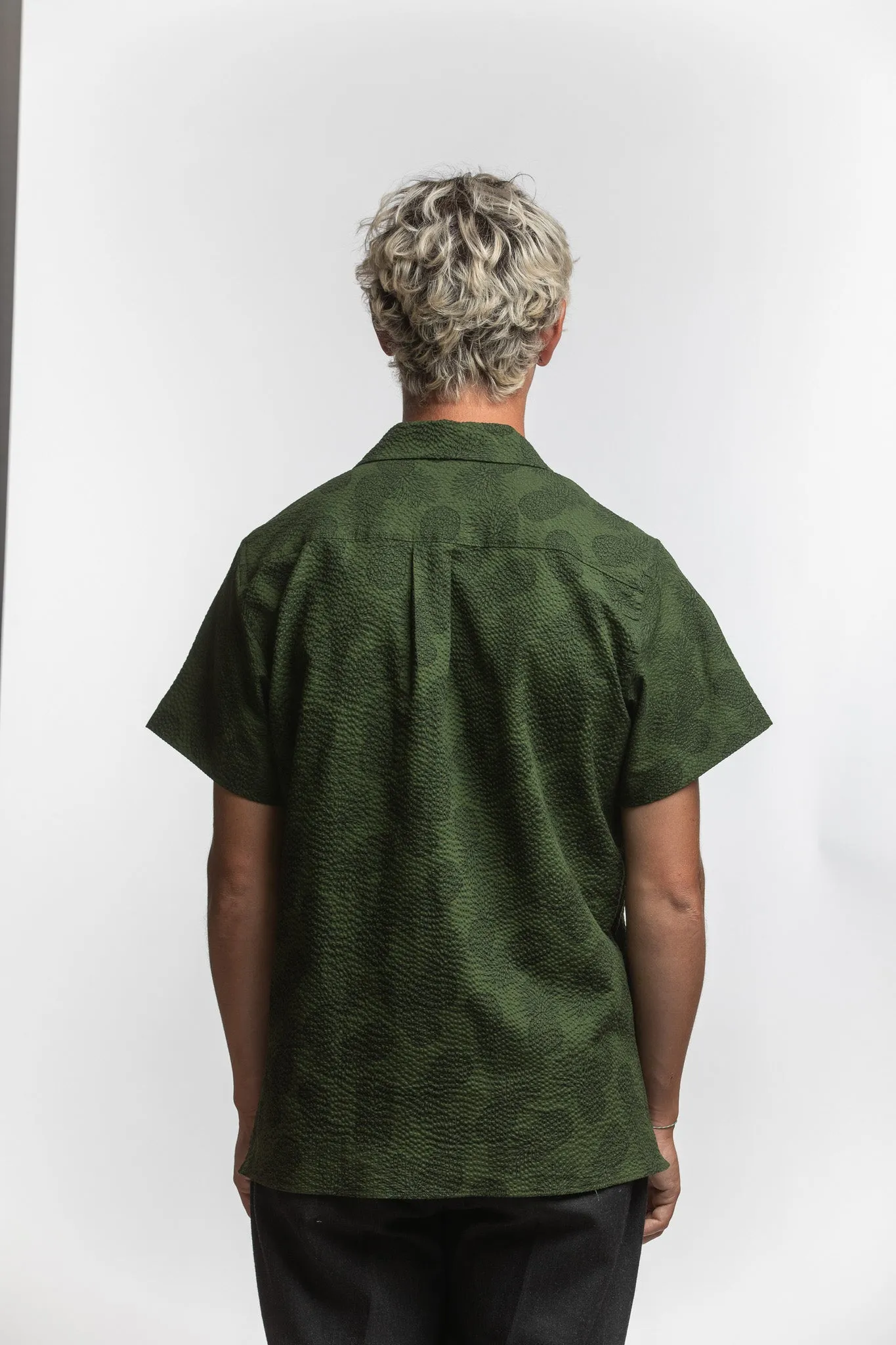 PTC - SCARAMANGER SS SHIRT (PINEAPPLE SEERSUCKER) - OLIVE