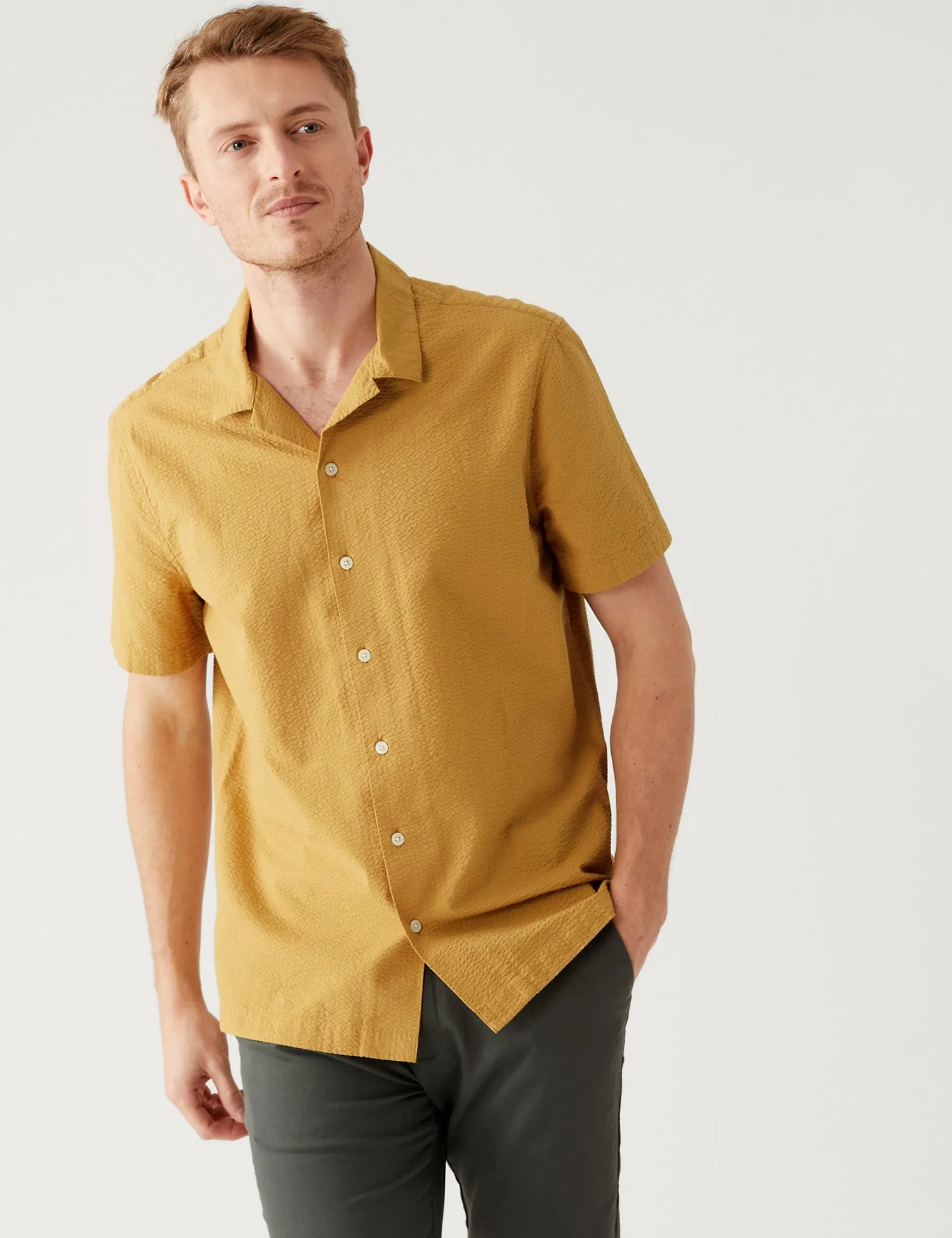 Pure Cotton Revere Shirt