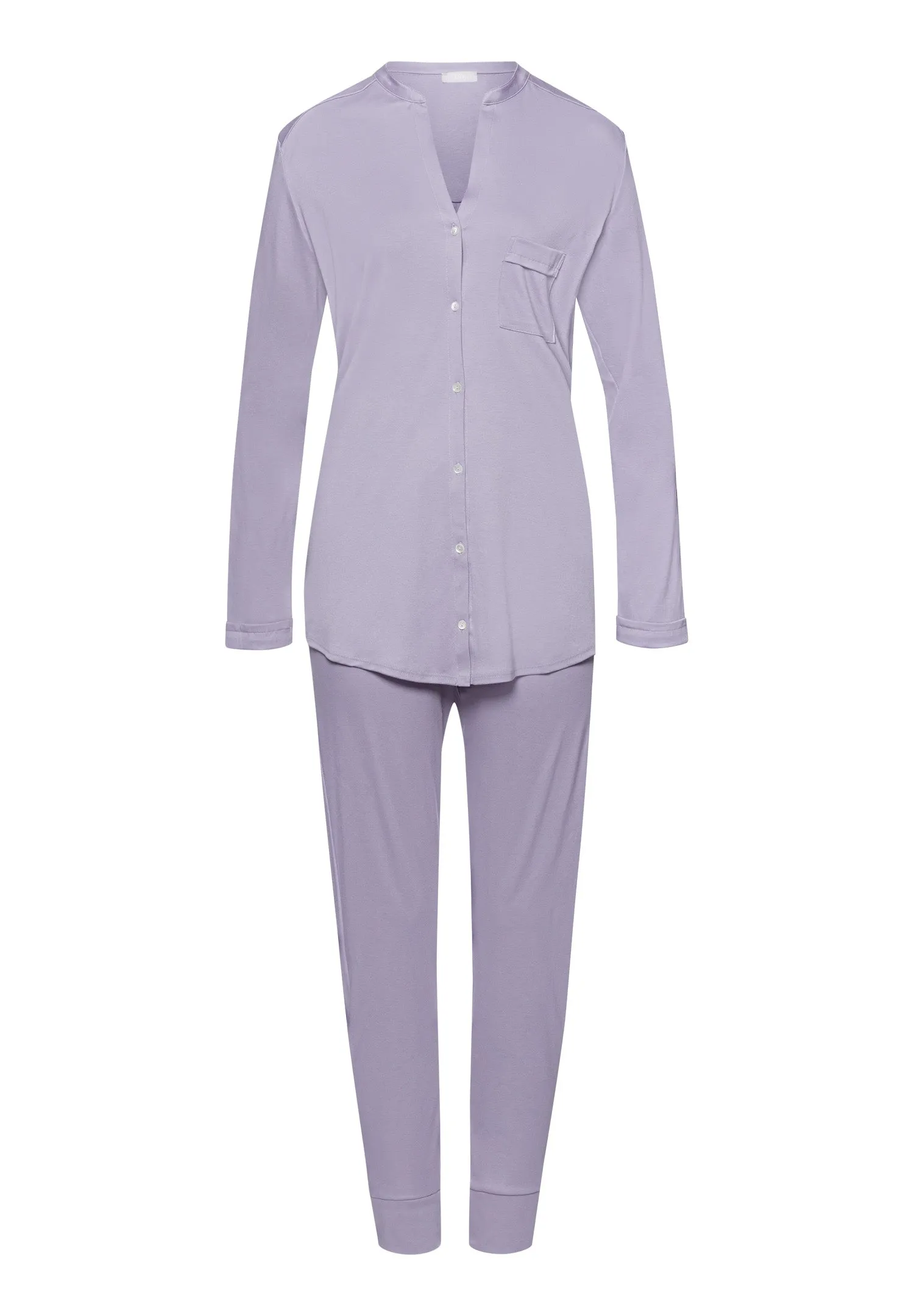 Pure Essence Button Front Soft Cotton Pajama Set | Lavender Aura 77949-2476