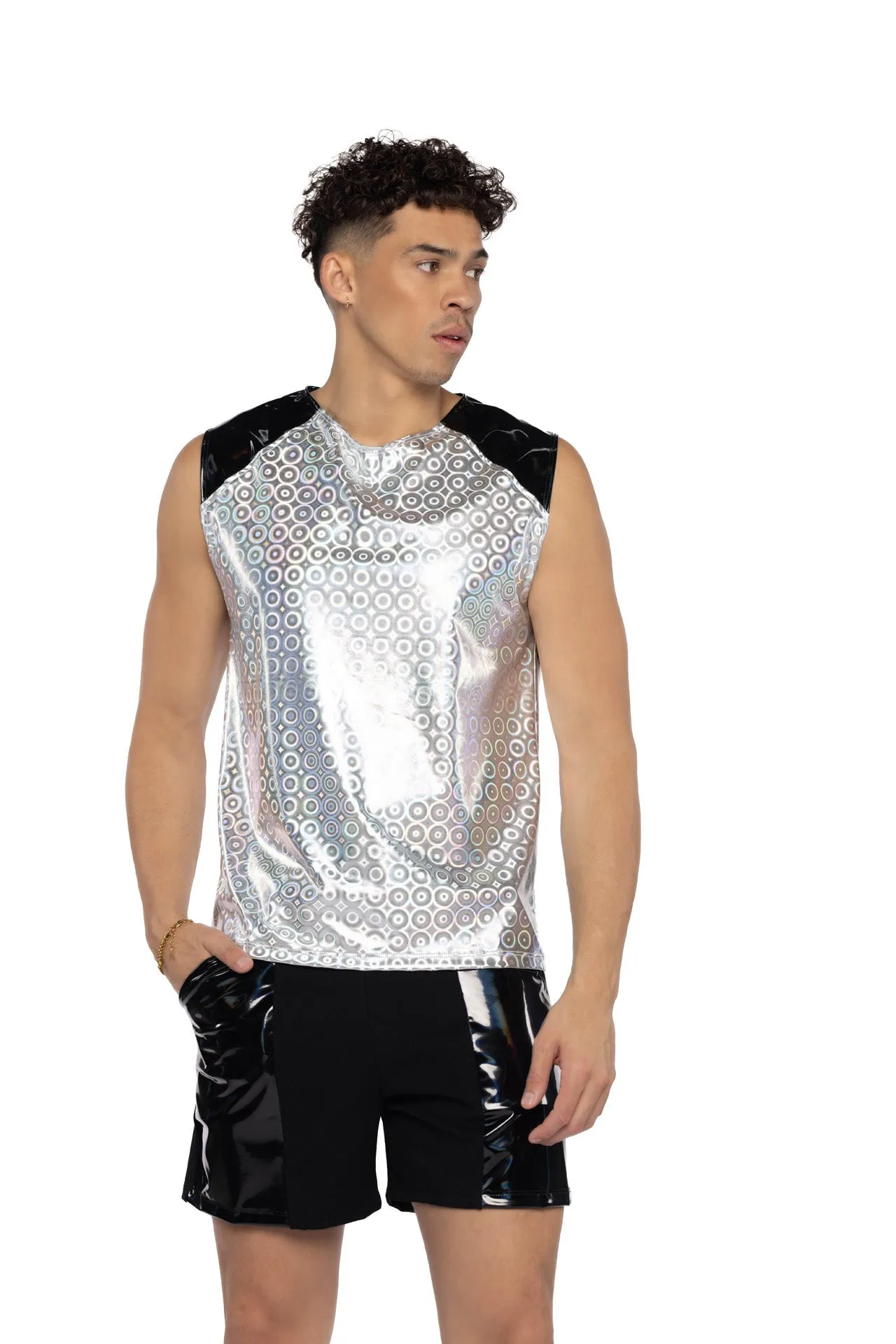 Rave JR156 - Two-Tone Men's Sleeveless Shirt - J. Valentine