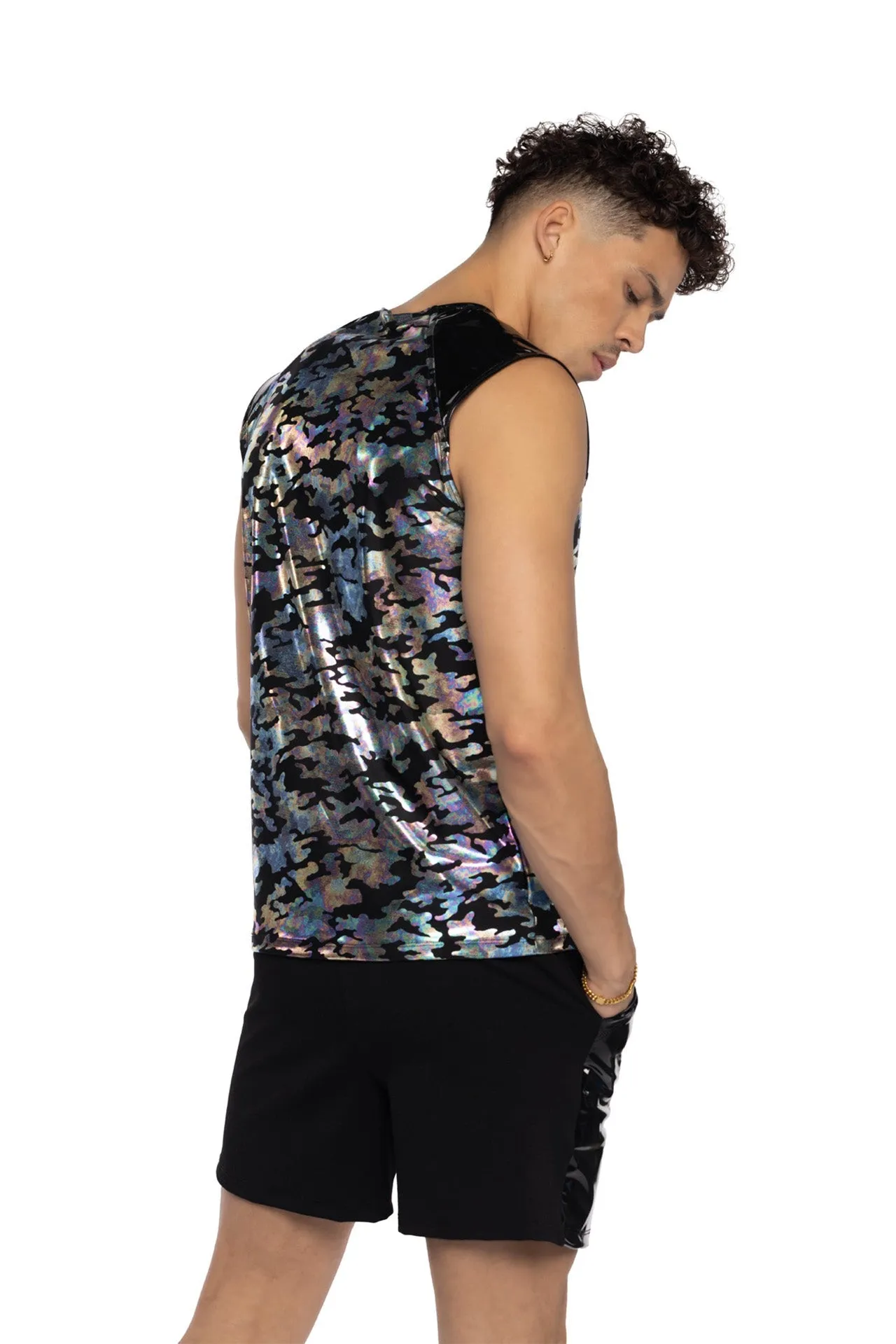 Rave JR156 - Two-Tone Men's Sleeveless Shirt - J. Valentine