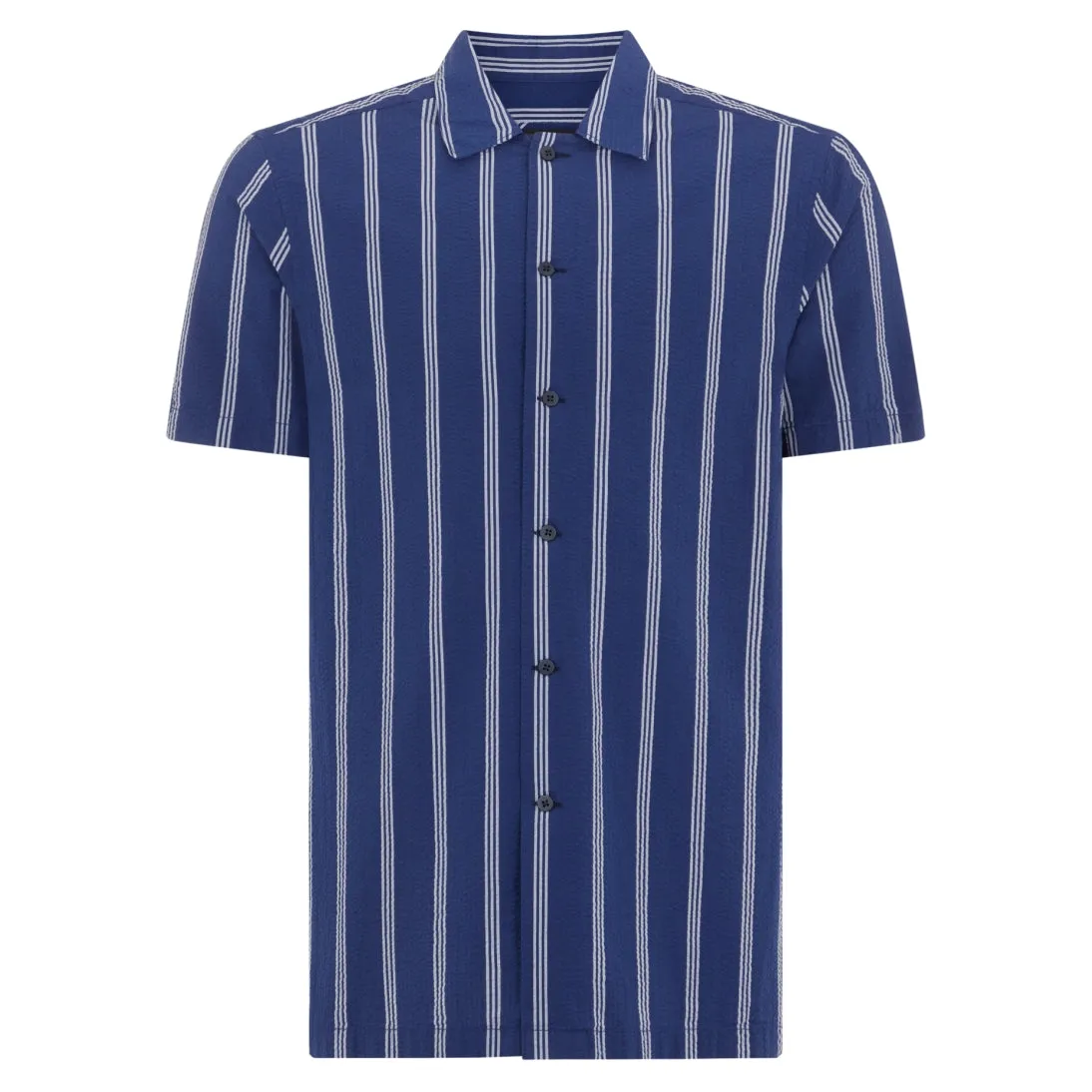 Remus Uomo Paolo Short Sleeve Seersucker Shirt 13910