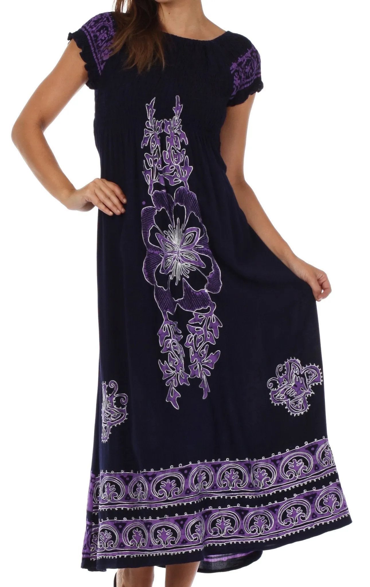 Sakkas Leilani Batik Maxi Dress