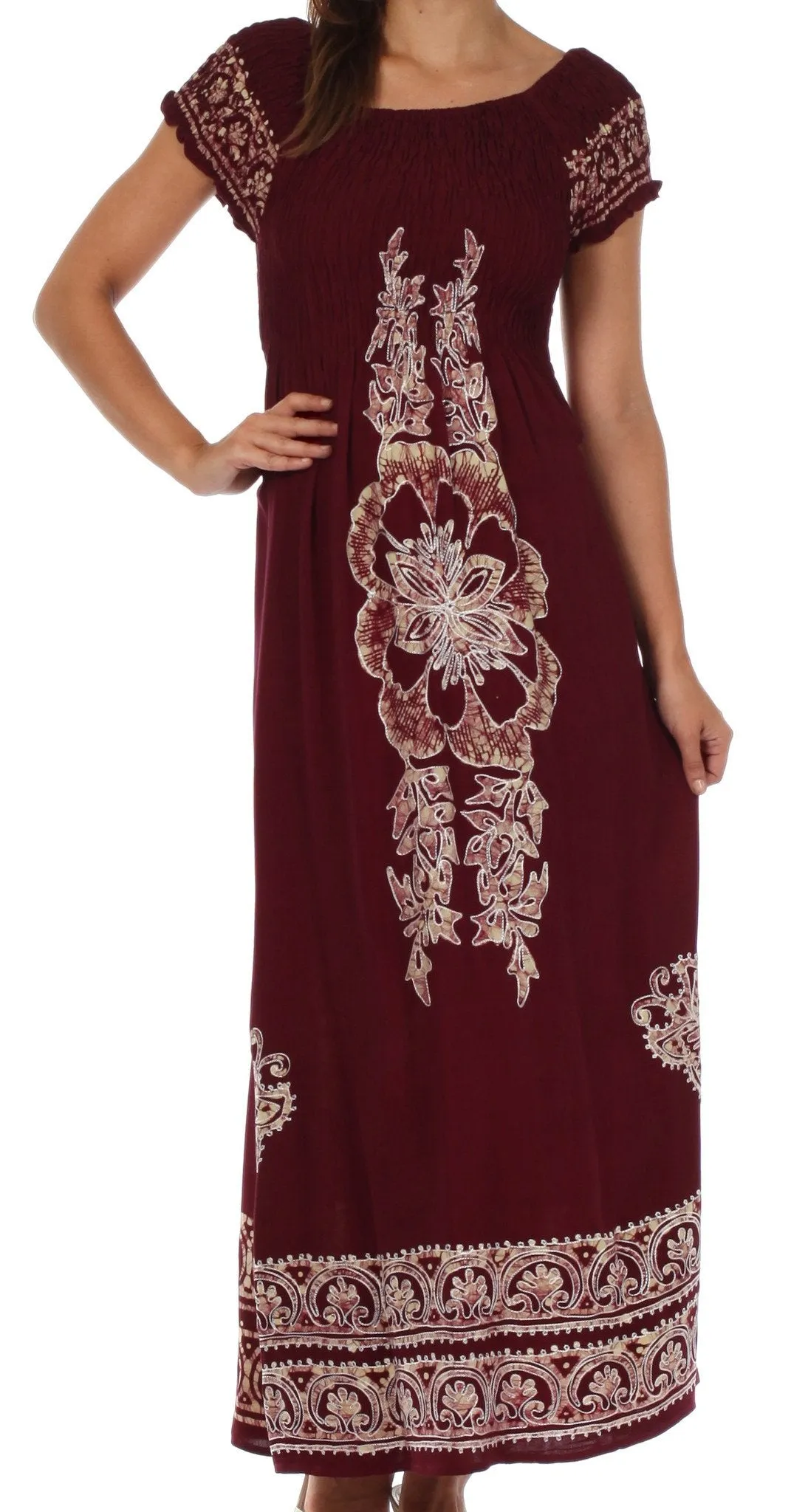 Sakkas Leilani Batik Maxi Dress