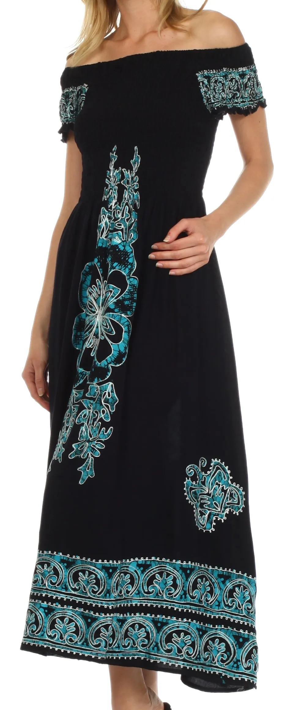 Sakkas Leilani Batik Maxi Dress