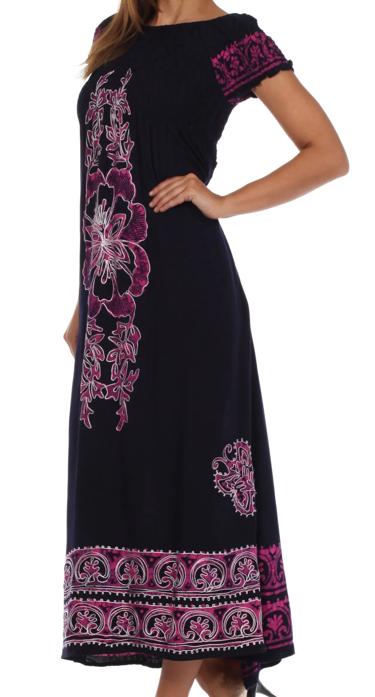 Sakkas Leilani Batik Maxi Dress