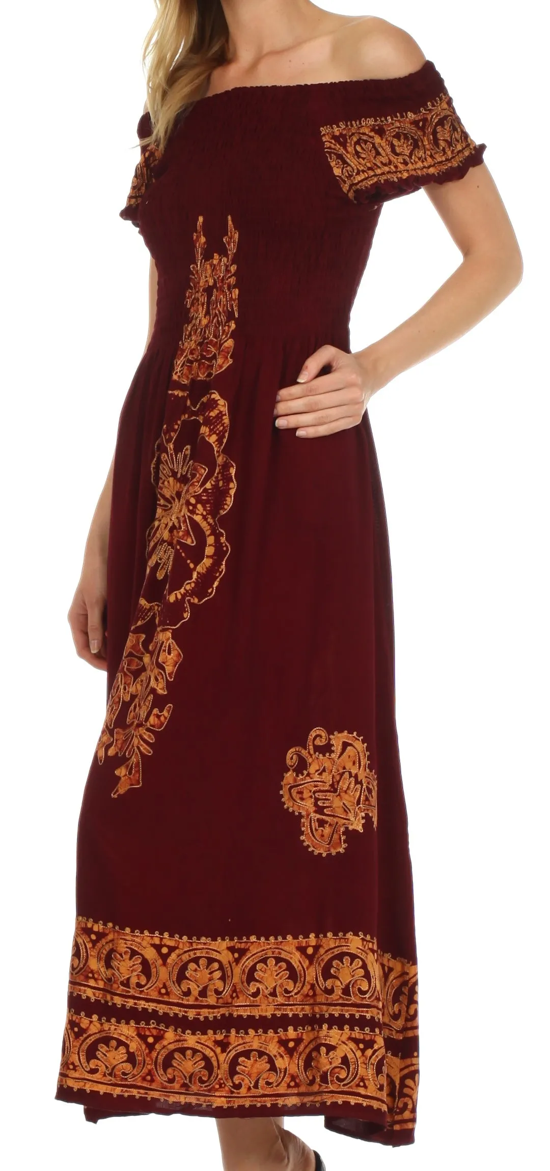 Sakkas Leilani Batik Maxi Dress