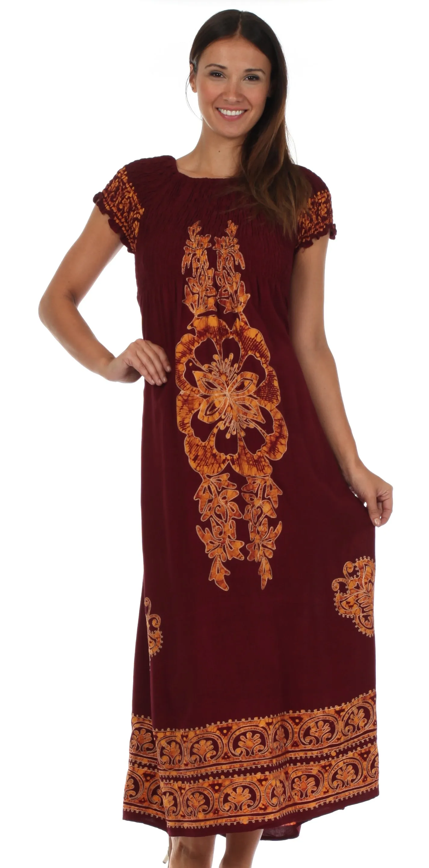 Sakkas Leilani Batik Maxi Dress