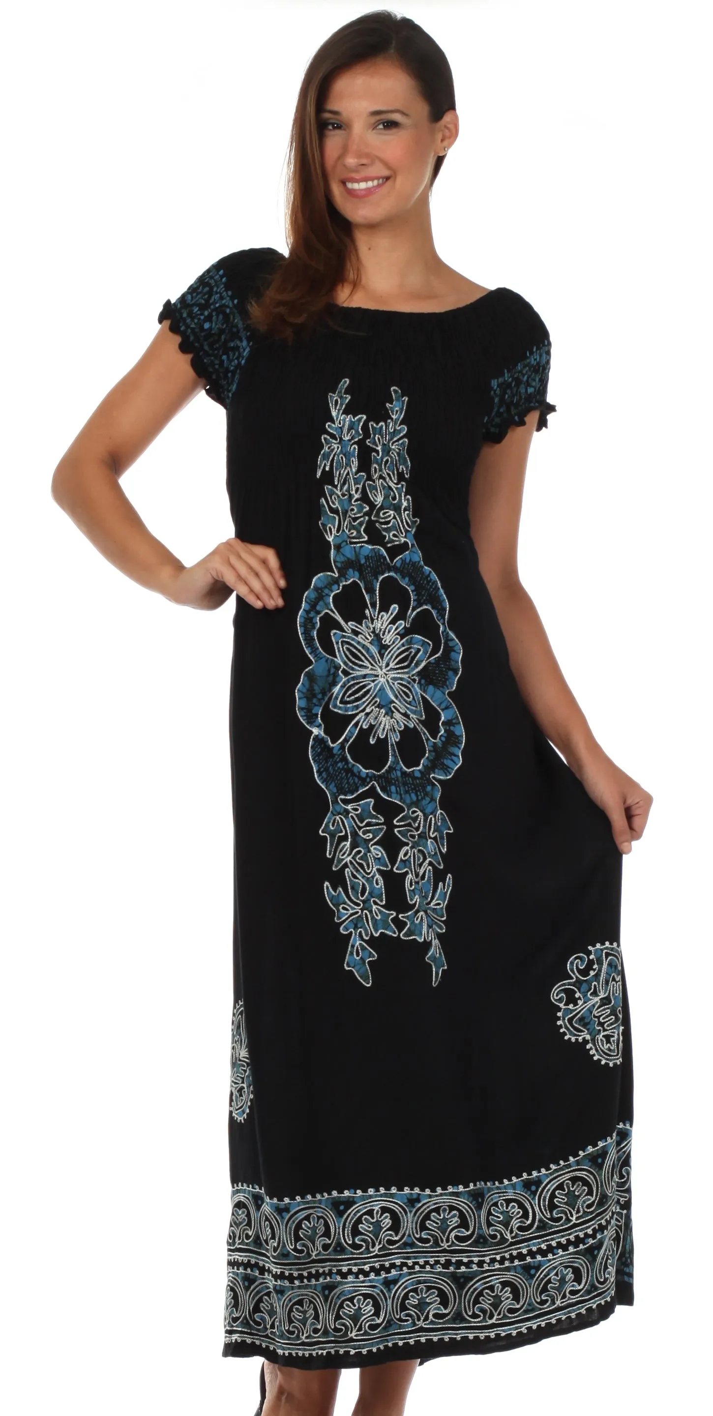 Sakkas Leilani Batik Maxi Dress