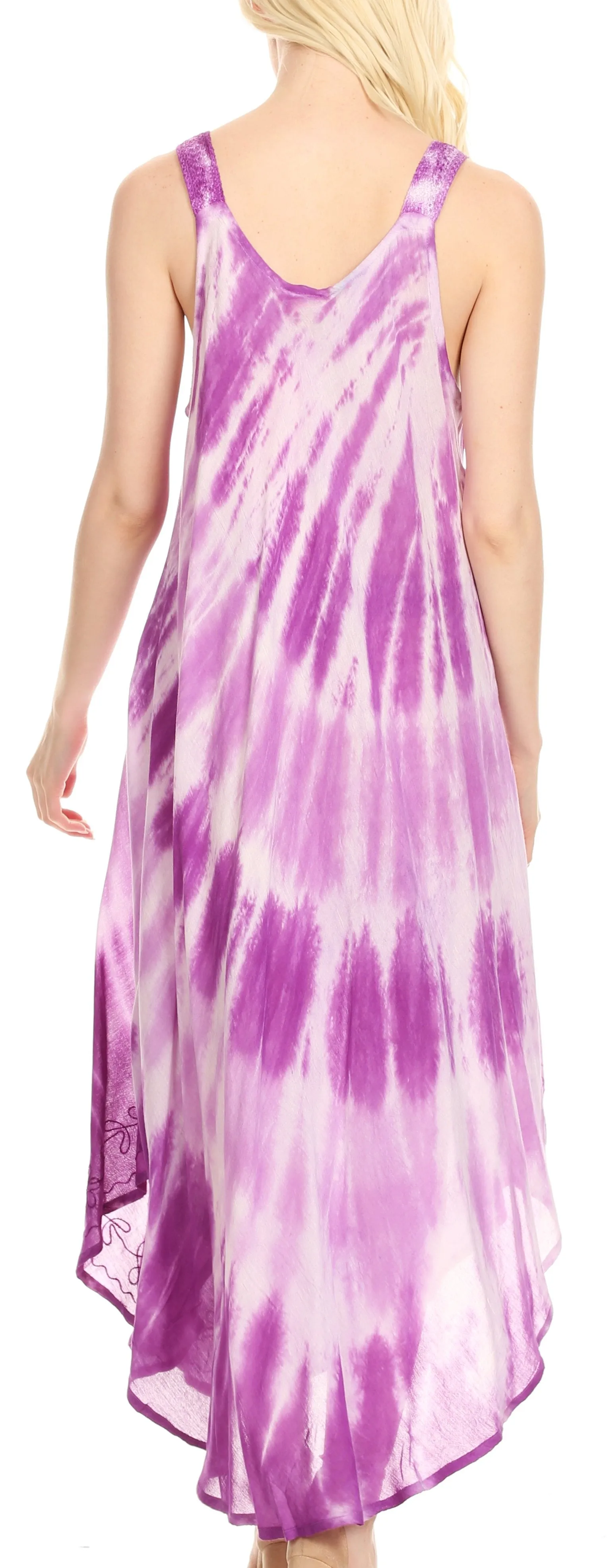 Sakkas Liz  Women's Maxi Loose Sleeveless Summer Casual Tank Dress Cover-up Caftan