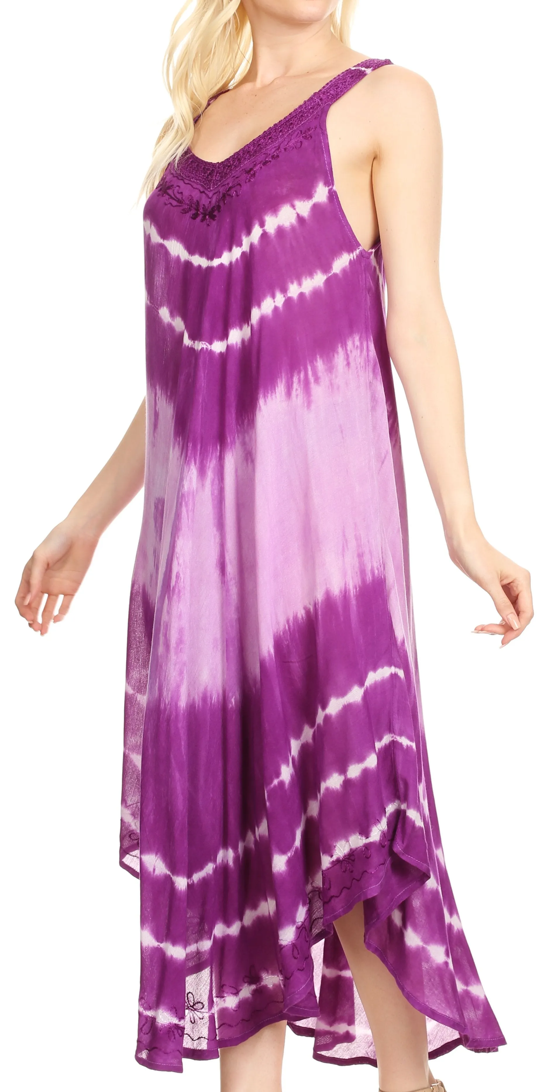 Sakkas Liz  Women's Maxi Loose Sleeveless Summer Casual Tank Dress Cover-up Caftan