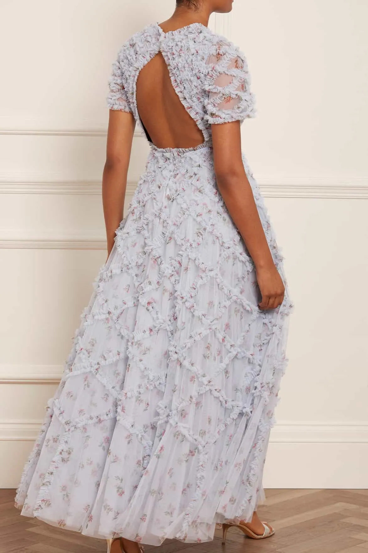 Scatter Ditsy Evelyn Backless Gown