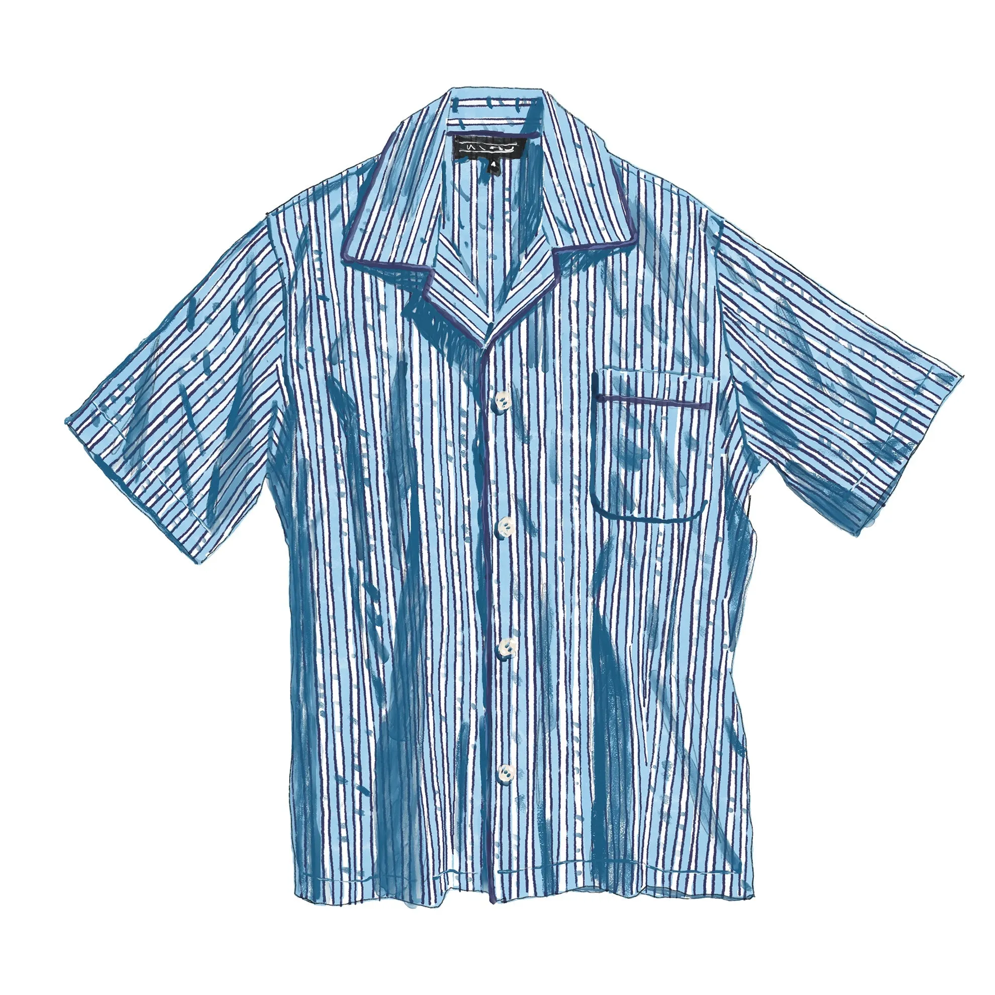 Seersucker Summer PJ Shirt