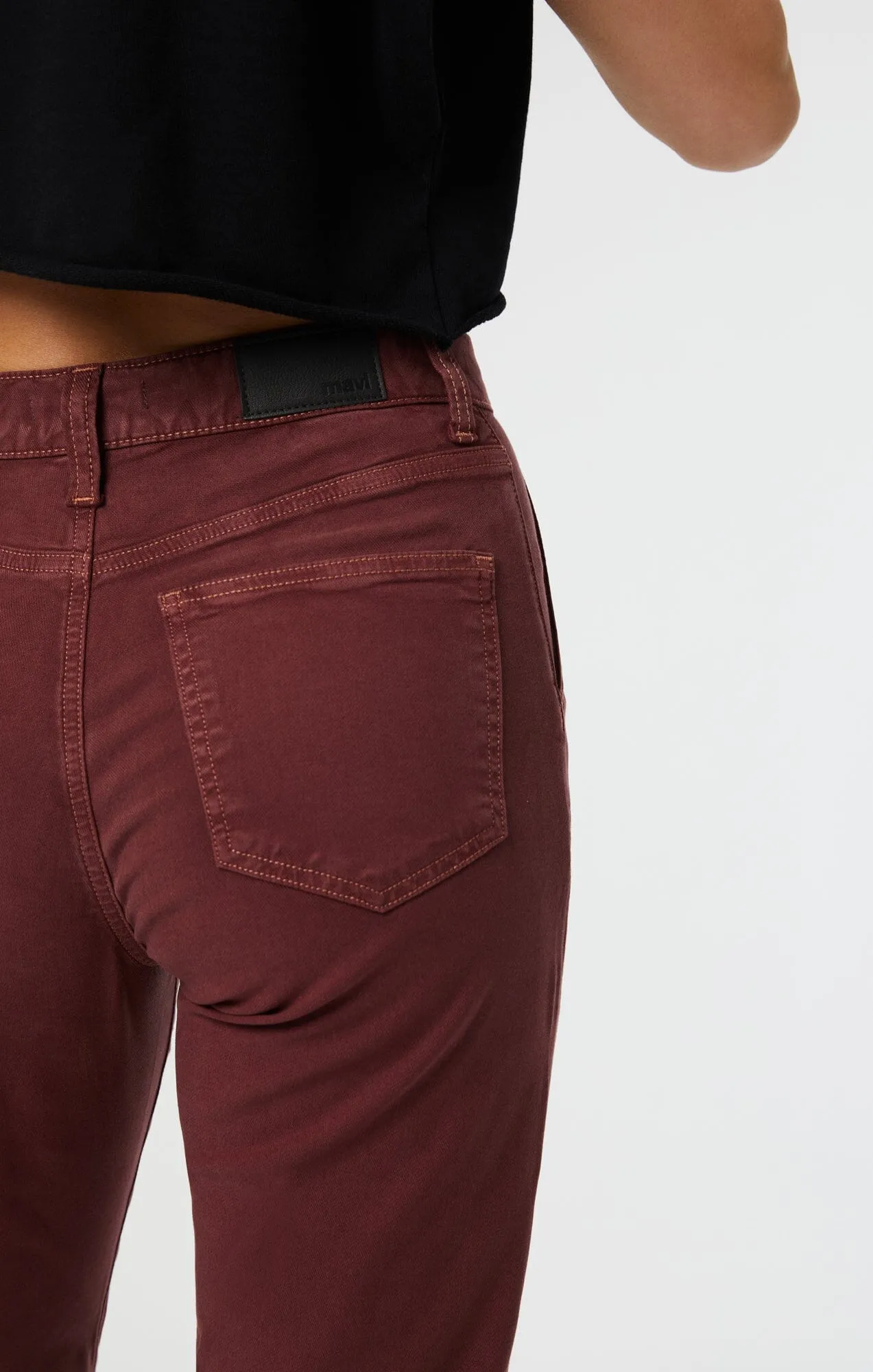 SHELIA FRONT POCKET STRAIGHT IN PORT LUXE TWILL