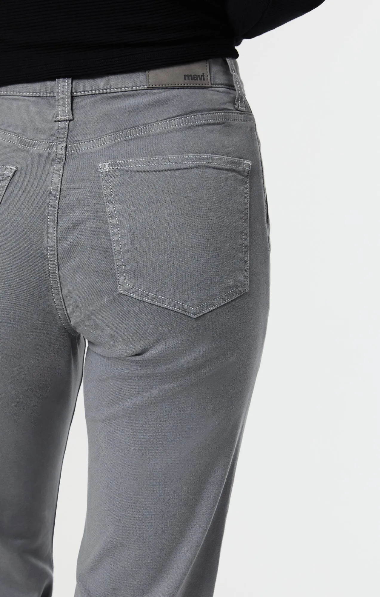 SHELIA FRONT POCKET STRAIGHT IN QUIET SHADE LUXE TWILL