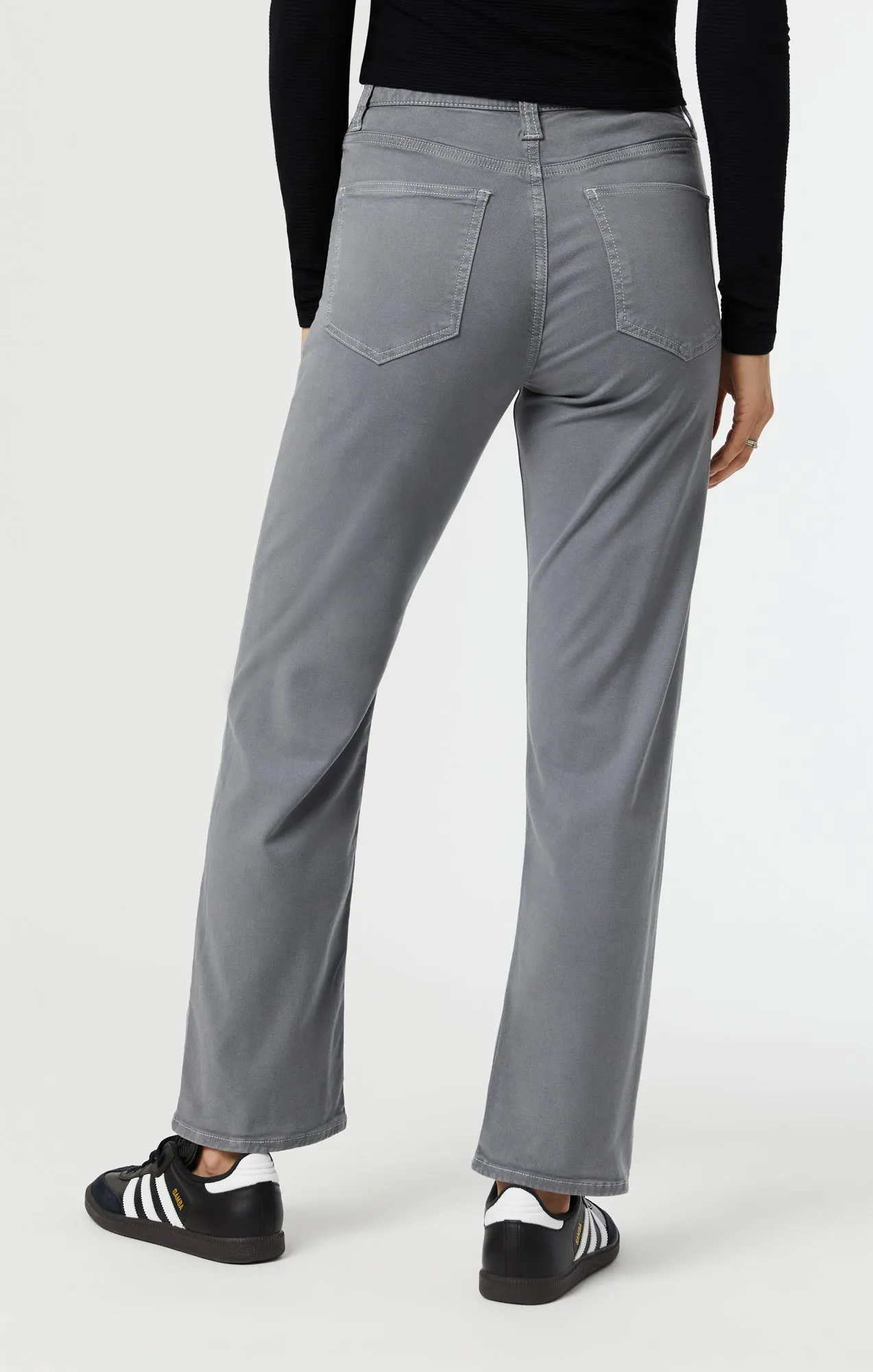 SHELIA FRONT POCKET STRAIGHT IN QUIET SHADE LUXE TWILL